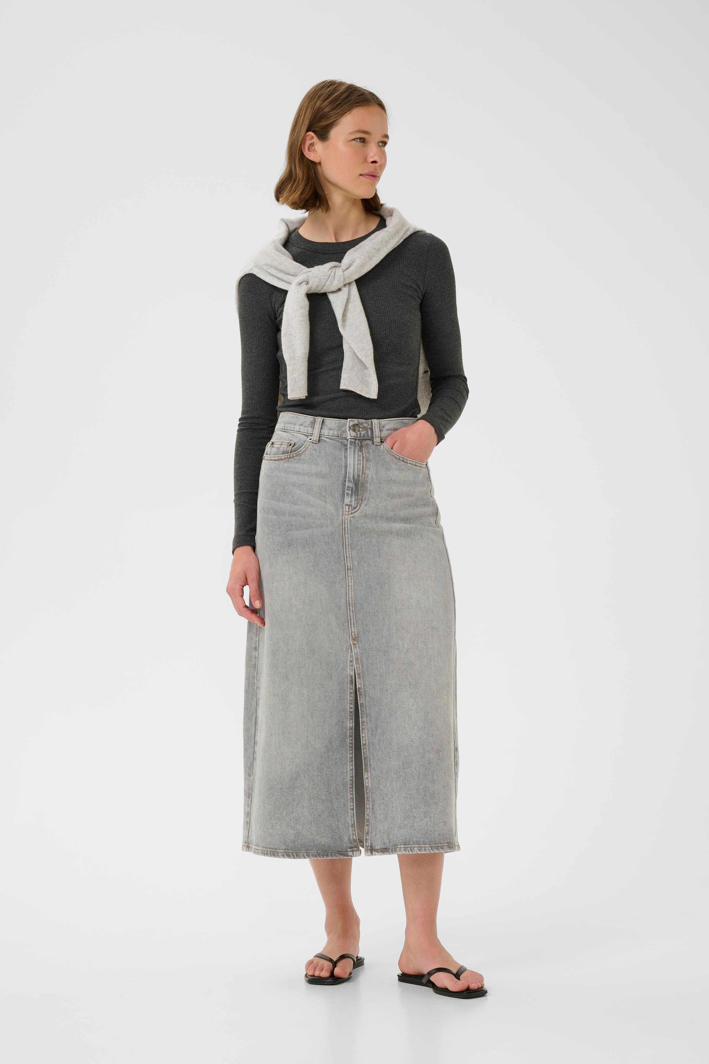 NanasIW Denim Skirt LOOKBOOK FRONT 30111078-304093