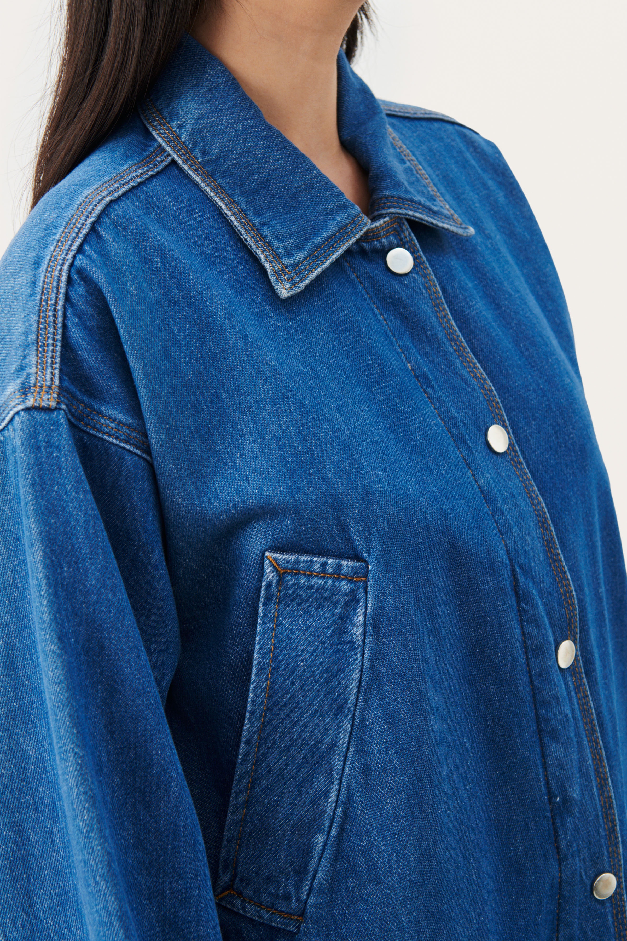 ElmiraPW Oversize denim jacket LOOKBOOK DETAIL 30308245-300145