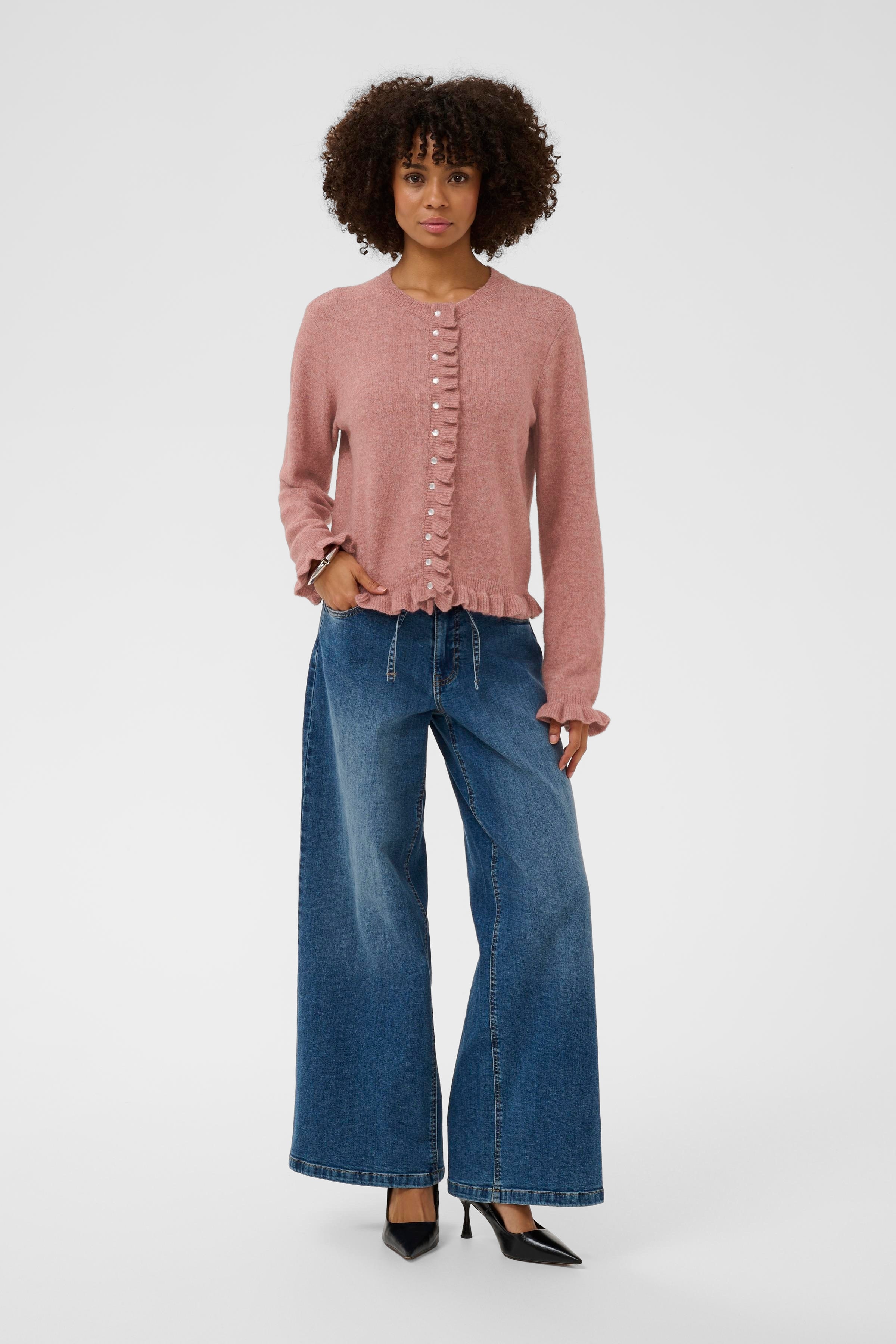 CUjulietta Cardigan med flæser LOOKBOOK FRONT 50112898-1618061