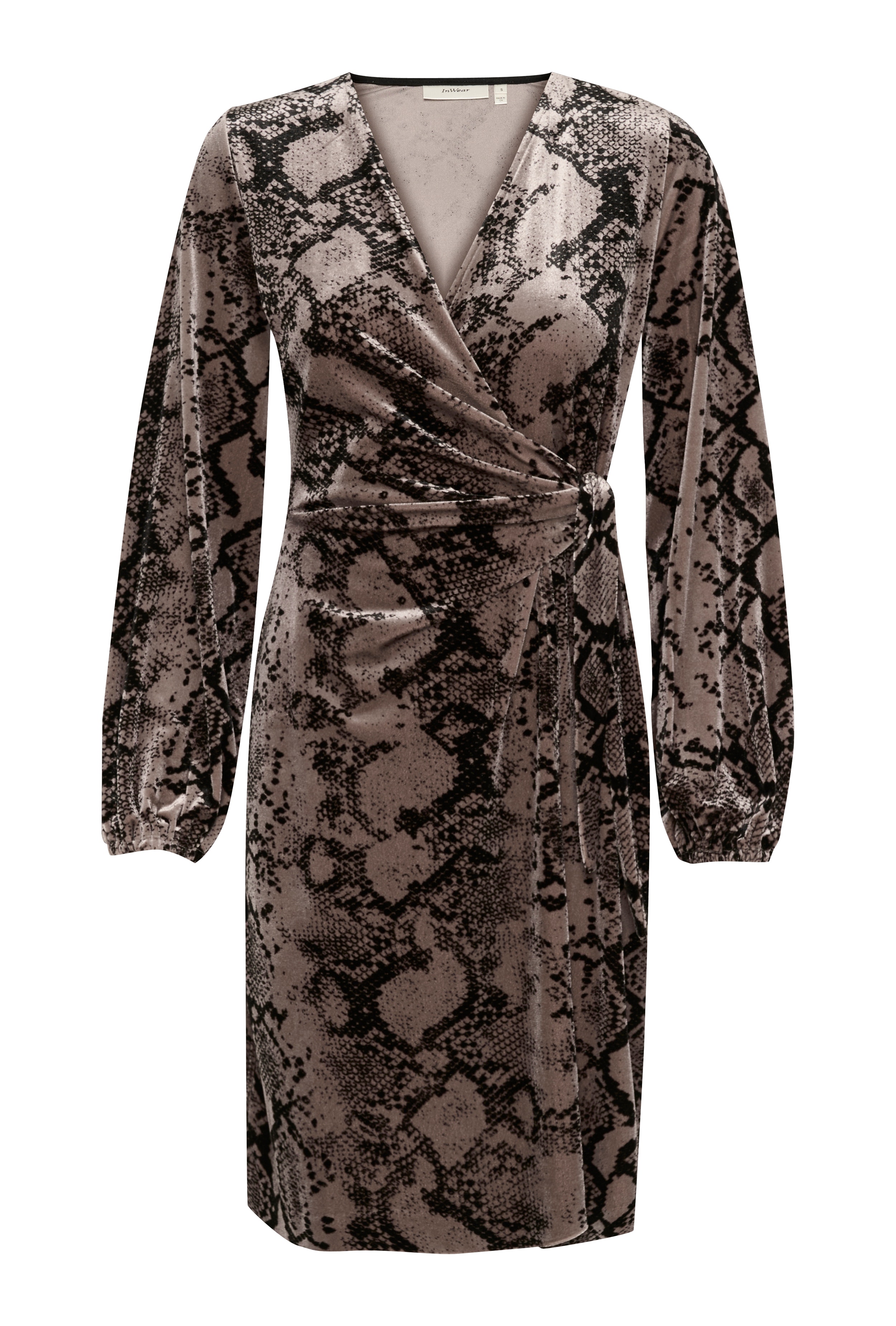 BrynnIW Goriel Velour Wrap Dress LOOKBOOK FRONT 30110083-303225