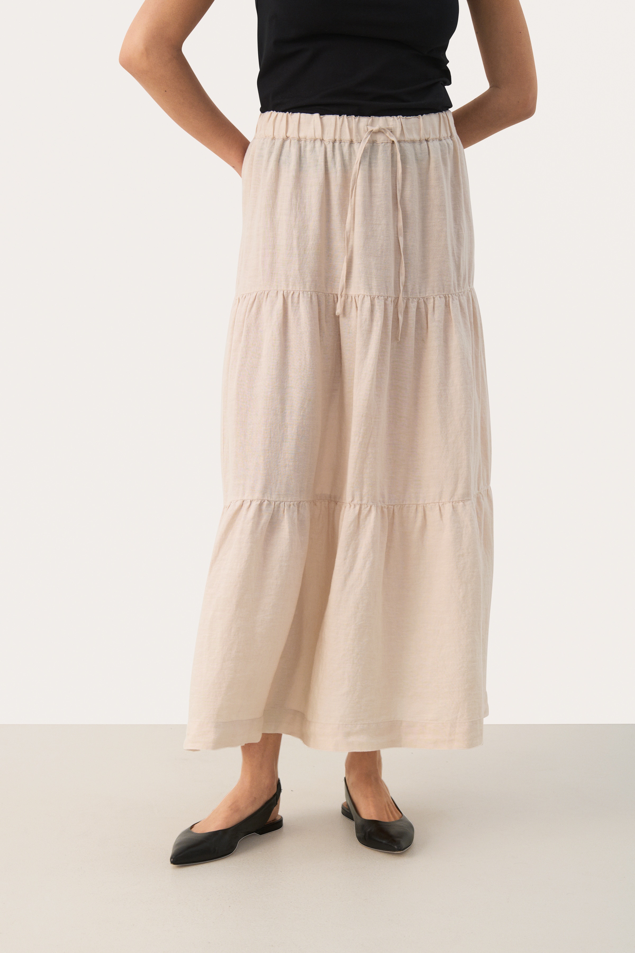 GetiaPW Lång kjol LOOKBOOK FRONT 30308841-130400