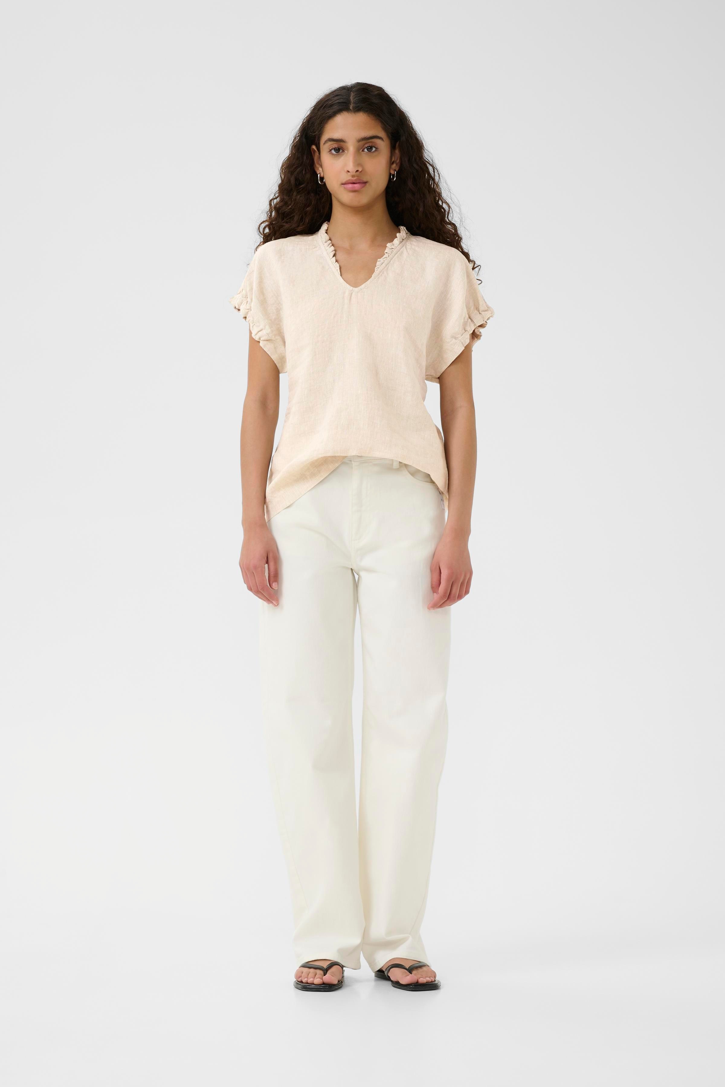 RigittaIW Leinen Top LOOKBOOK FRONT 30110342-1304031