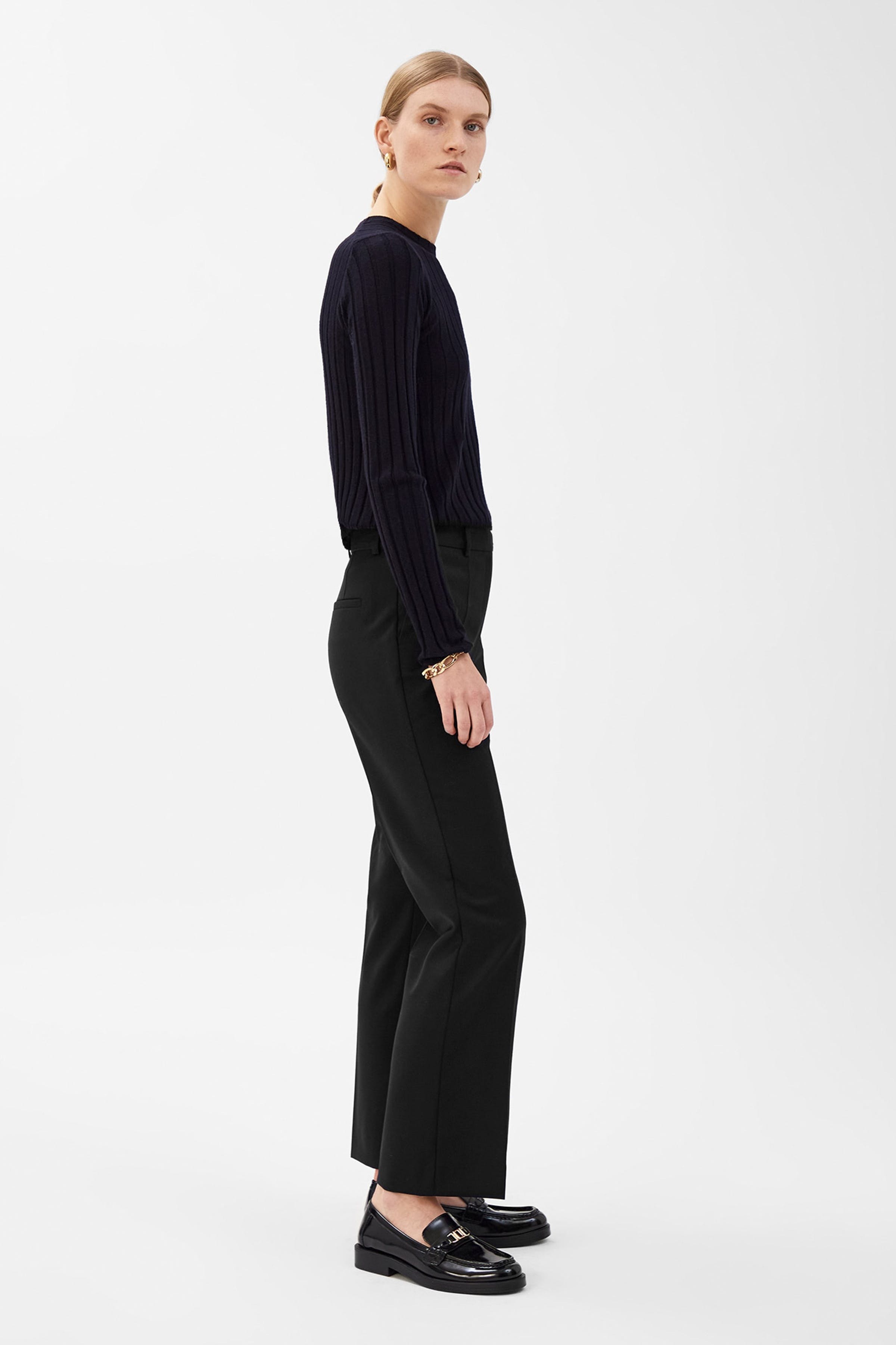 POLINA Trousers LOOKBOOK FRONT 30600385-BK999