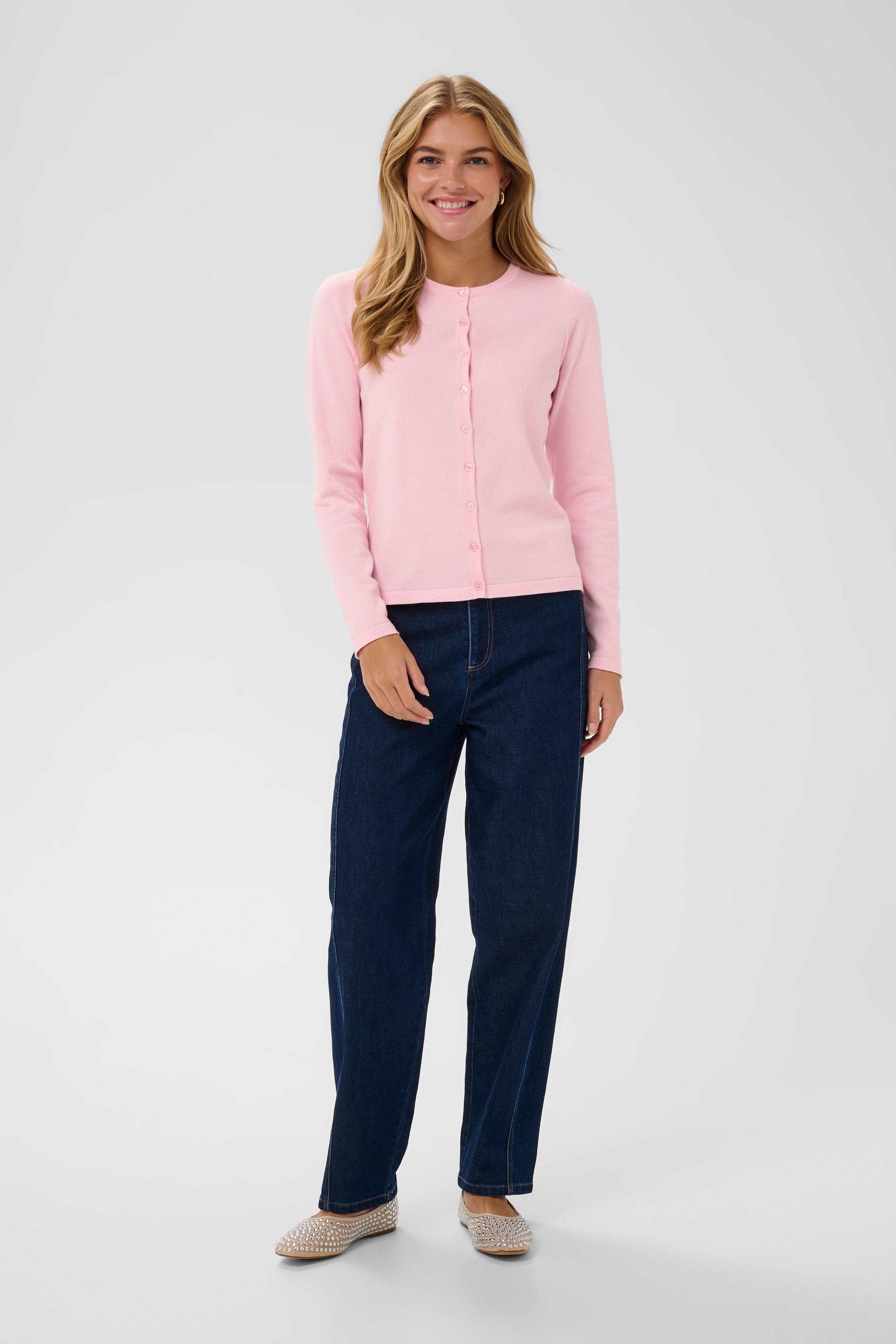 MilaSZ R-Neck Cardigan LOOKBOOK FRONT 30500005-132801