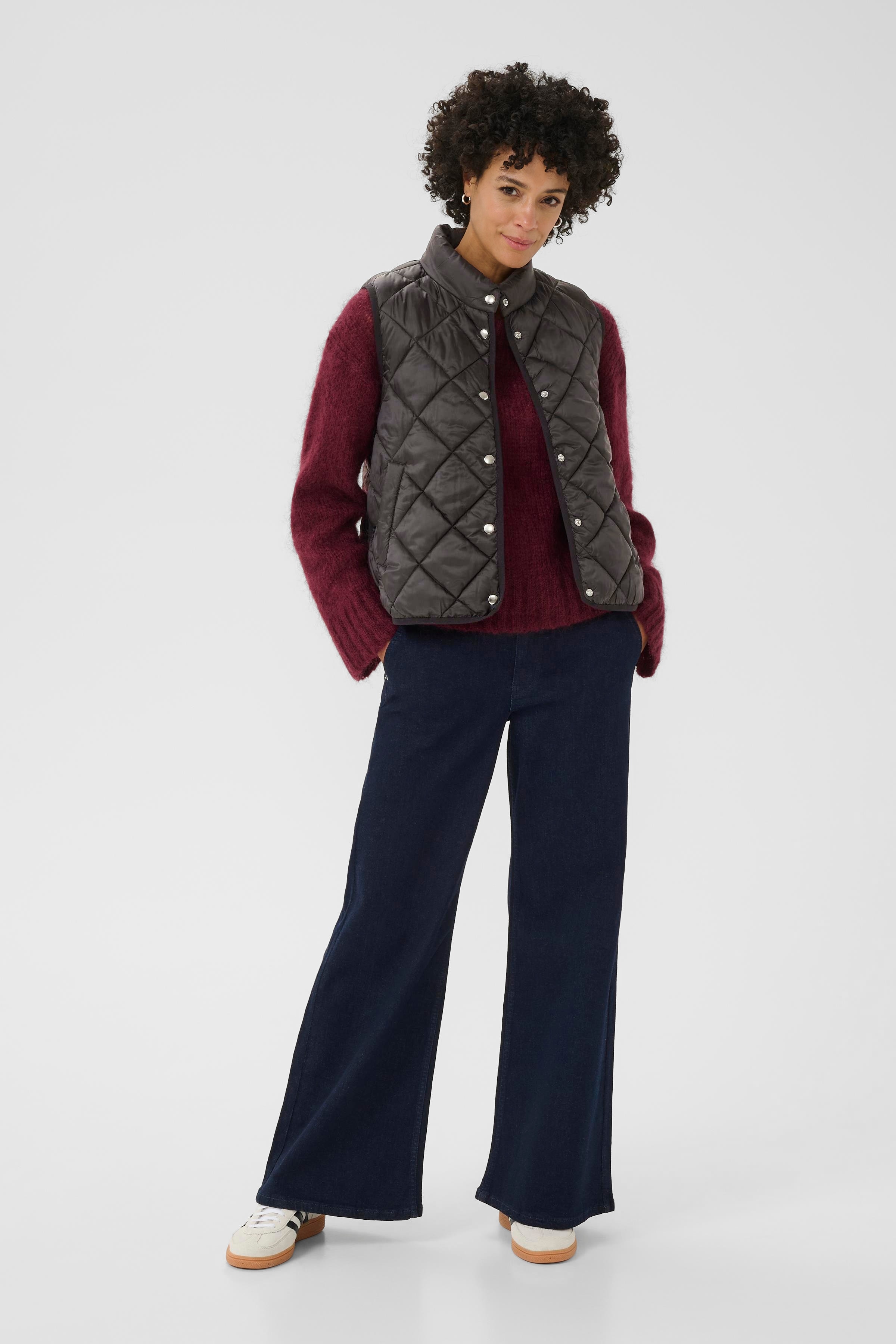 SidsePW Warm waistcoat LOOKBOOK FRONT 30309933-194008