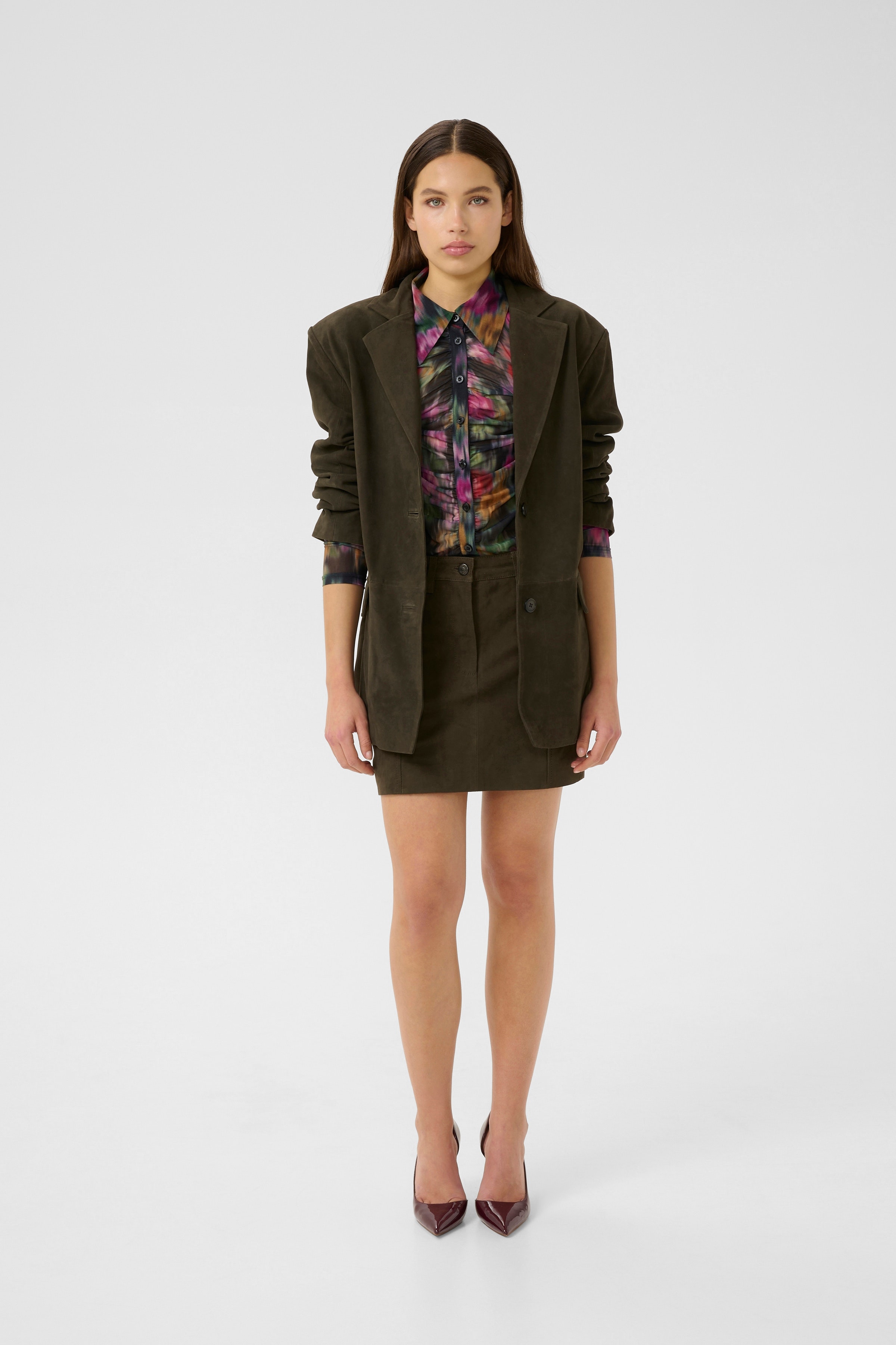 GZesme Wildlederrock LOOKBOOK FRONT 10910679-108724