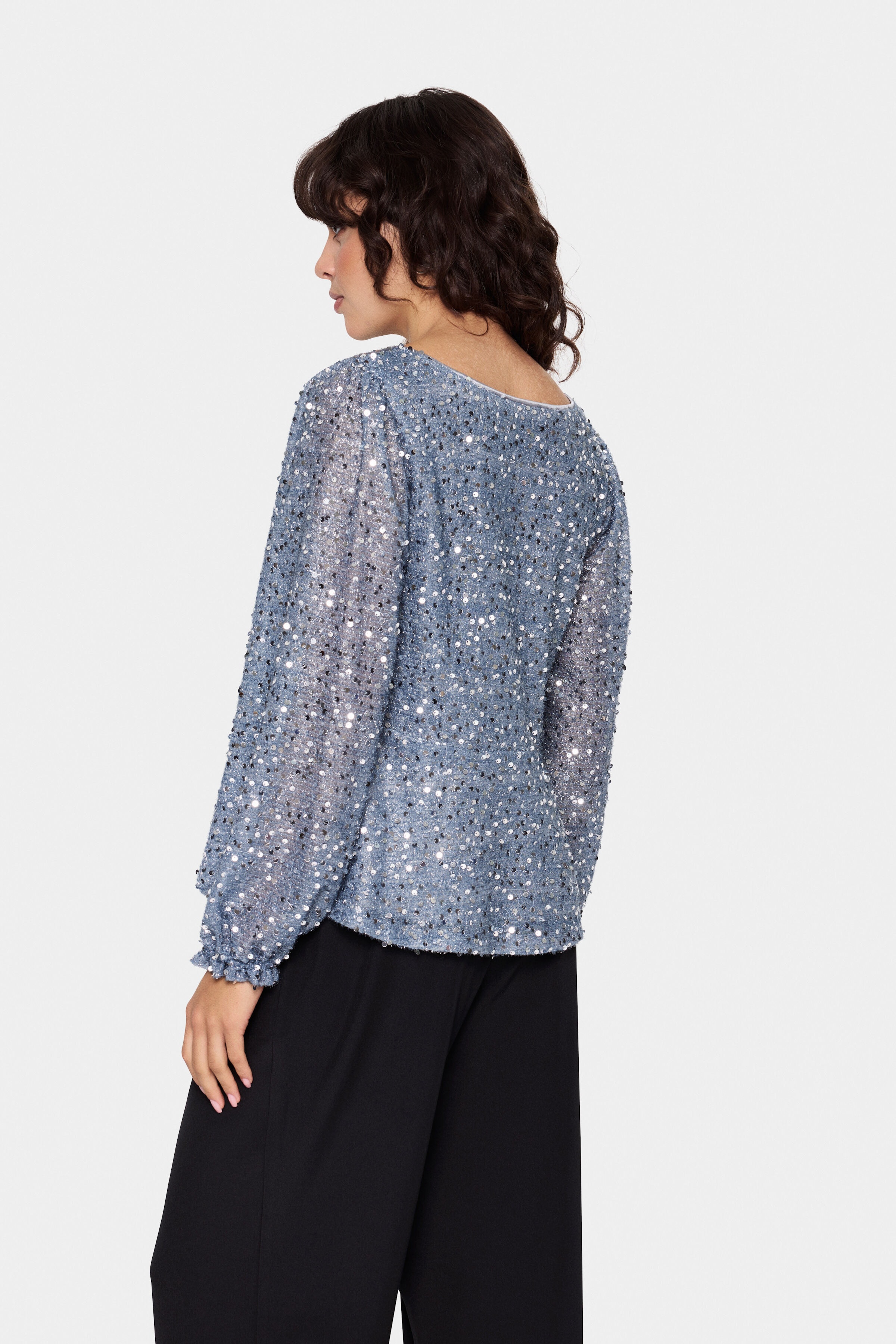 HinnaSZ Sequin Blouse LOOKBOOK BACK 30513688-145002