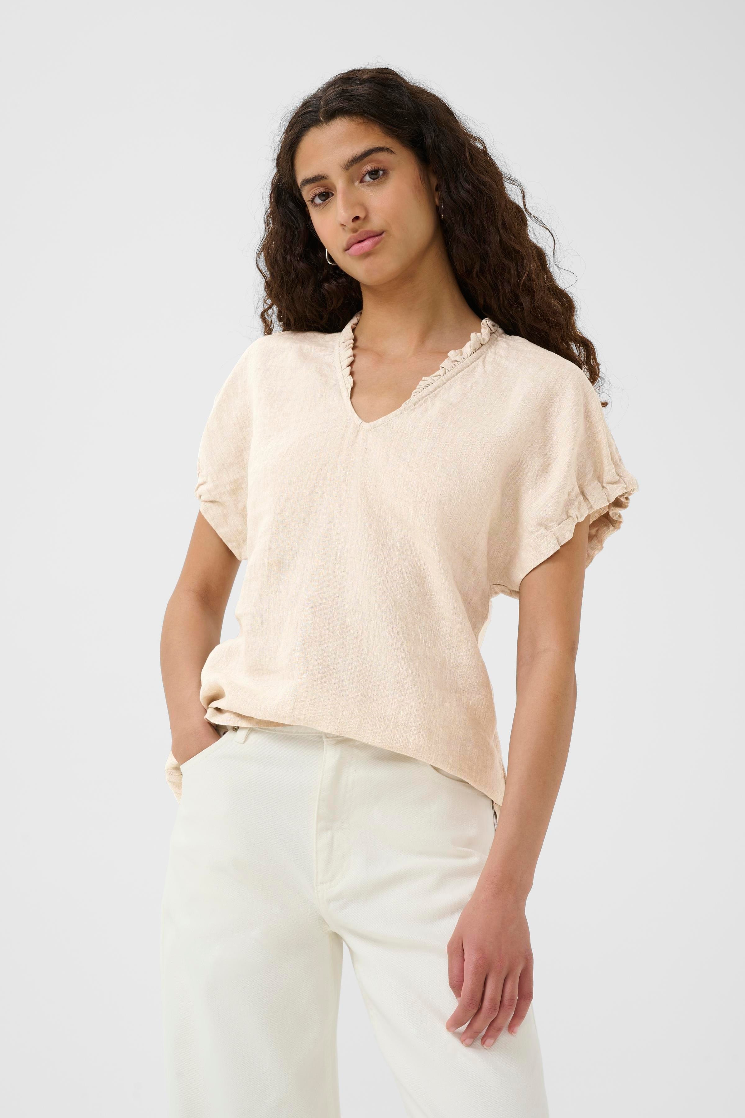 RigittaIW Linne Top LOOKBOOK FRONT 30110342-1304031