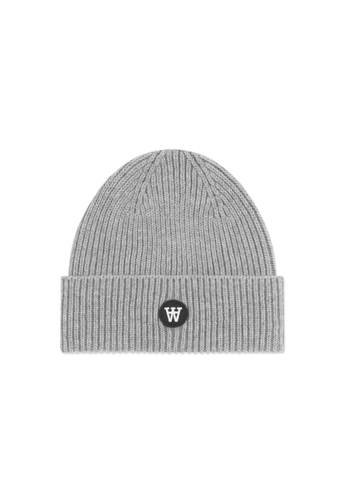 WWVin beanie in grey melange wool | WoodWood