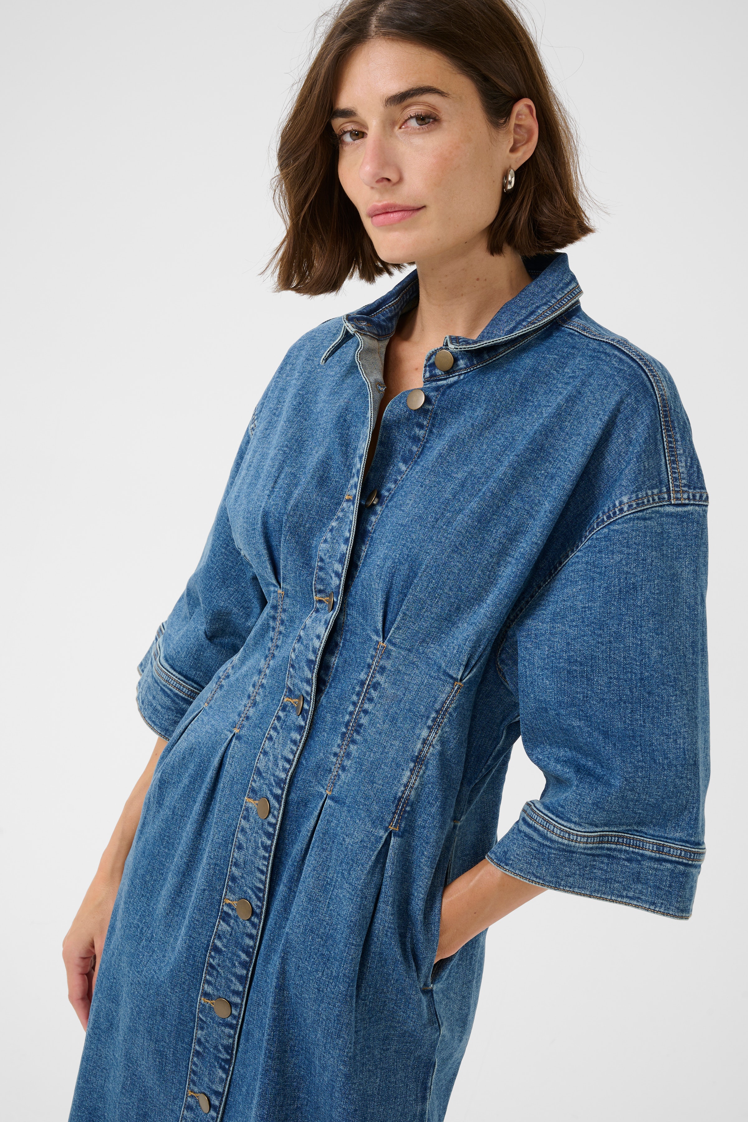 CUcyrine Denimkjole LOOKBOOK FRONT 50111986-107026