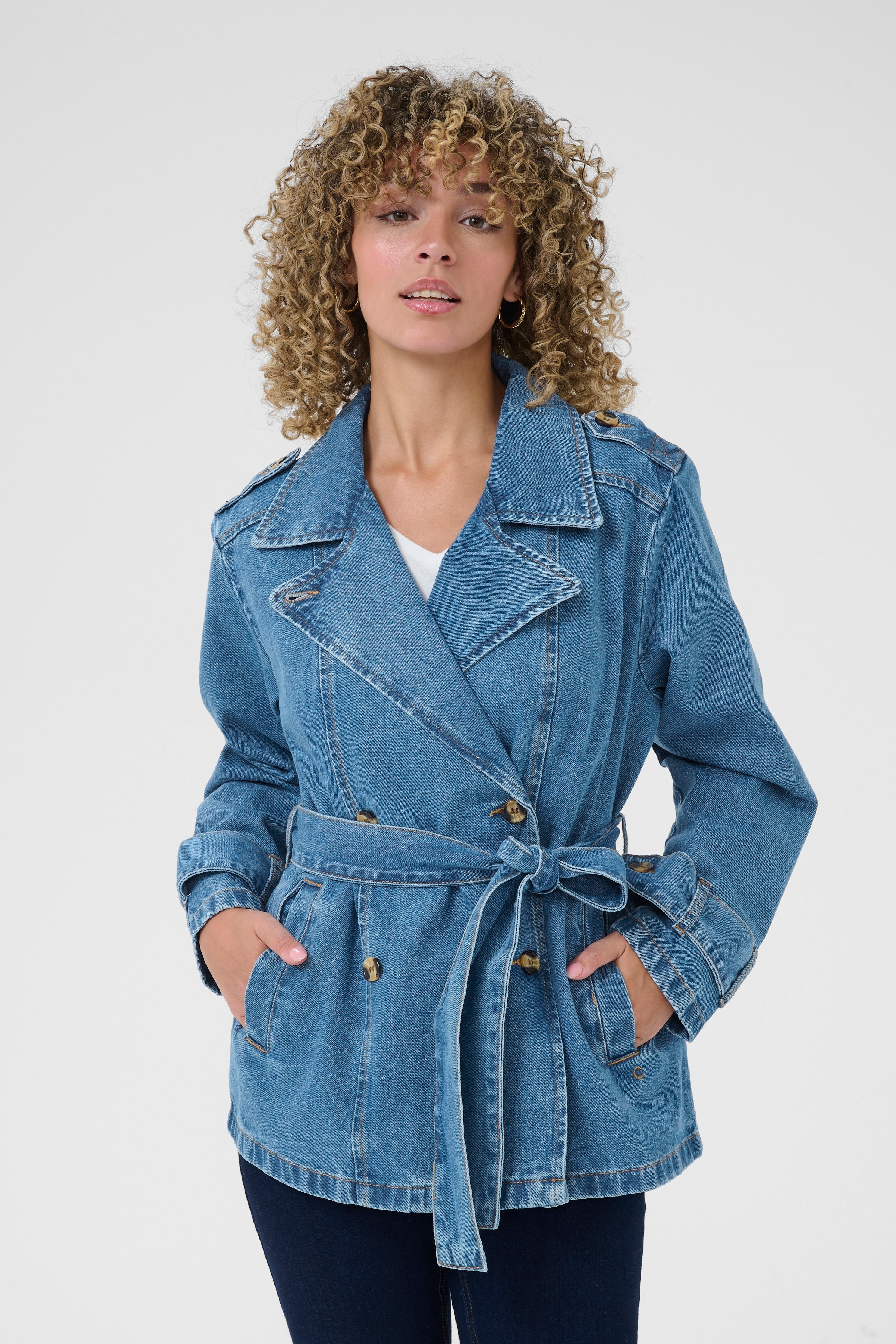 CRMika Denim Jacke LOOKBOOK FRONT 10613873-104047