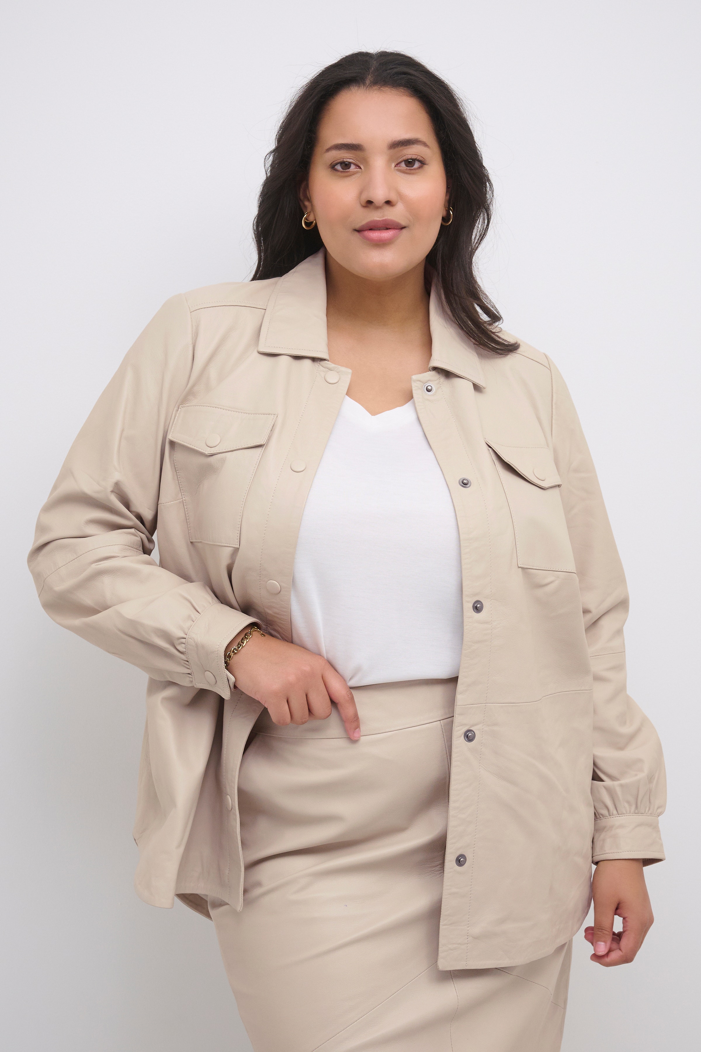 KCcattia Läderjacka LOOKBOOK FRONT 10581427-151305