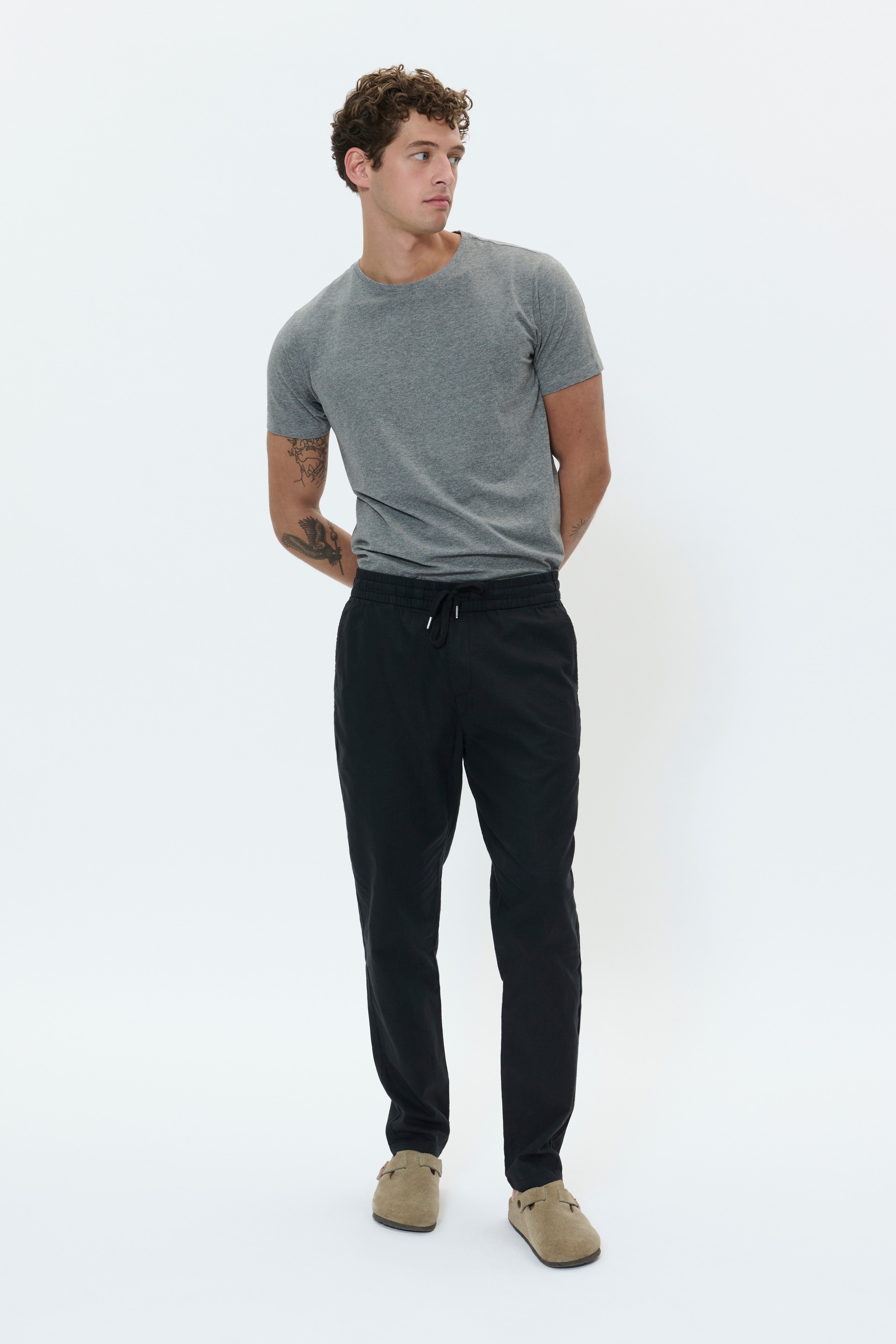 MAbarton hørbukser LOOKBOOK FRONT 30206031-300275