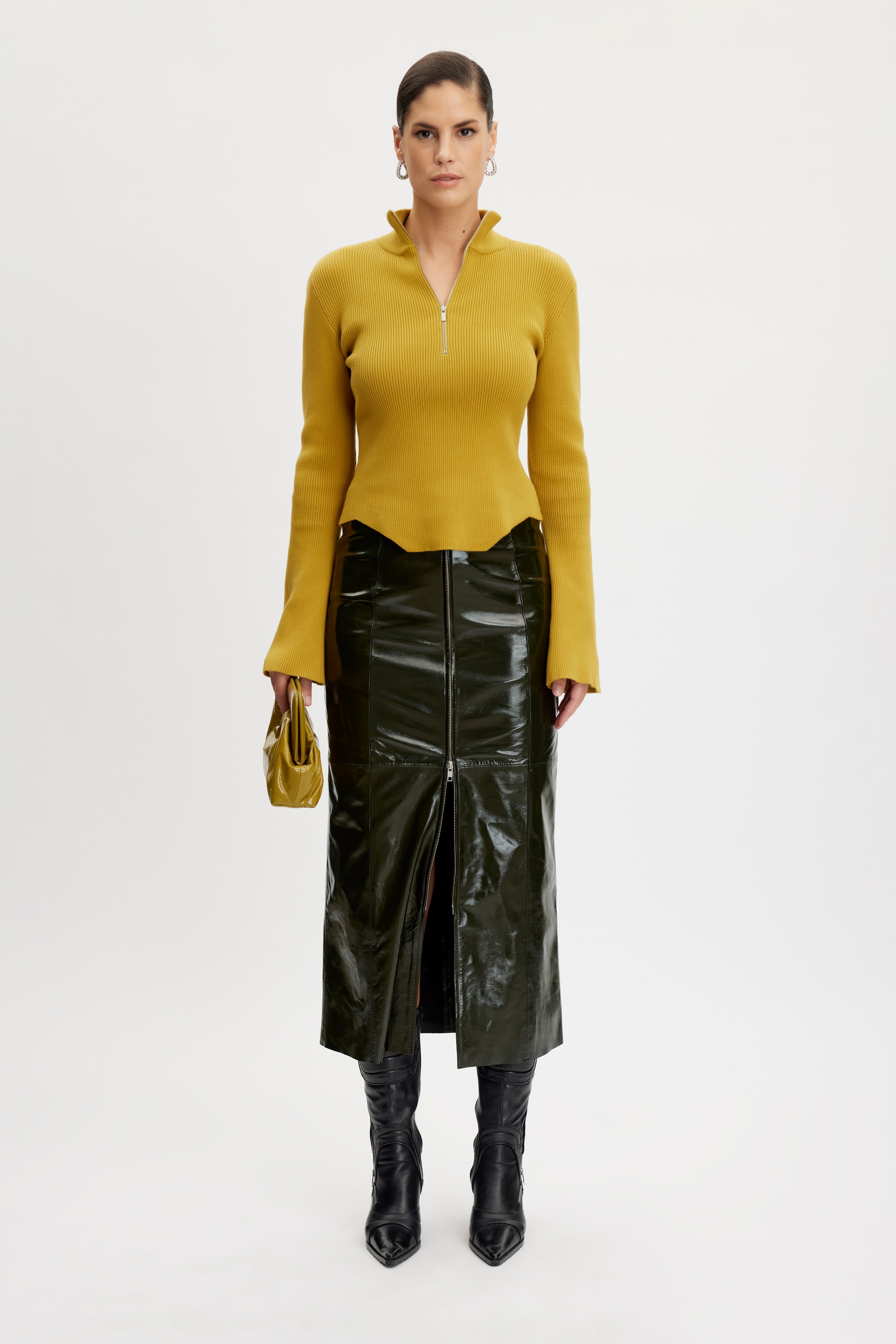 IdanaGZ Leather skirt LOOKBOOK FRONT 10908398-104888