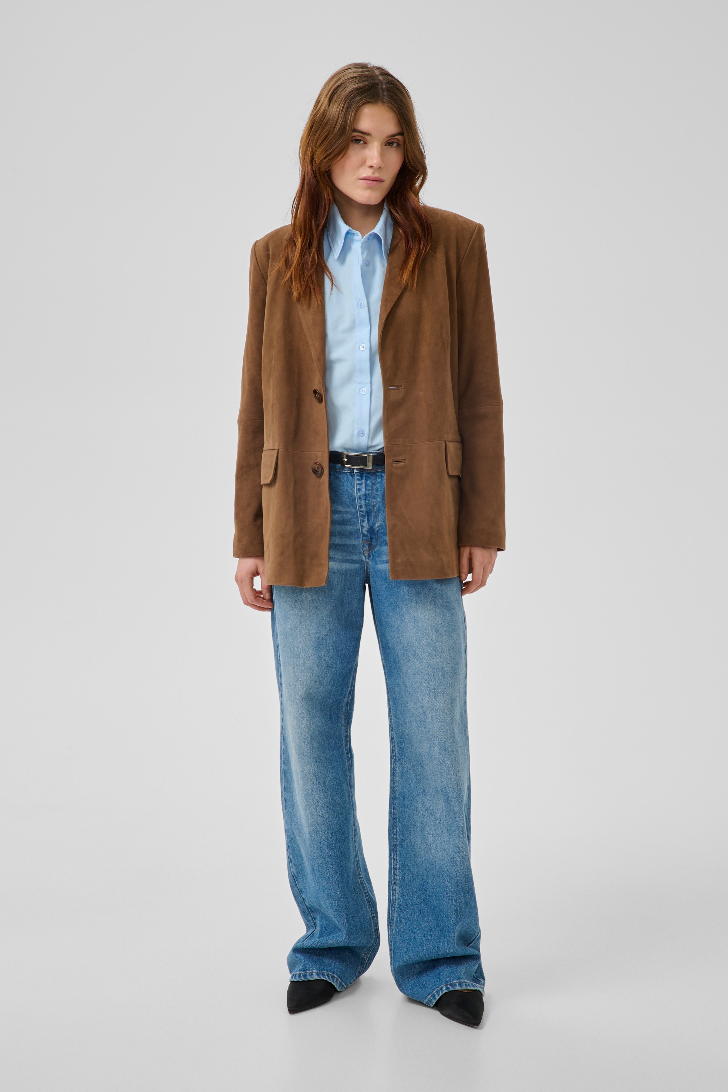 TaraMW Ruskindsblazer LOOKBOOK FRONT 10705298-108673