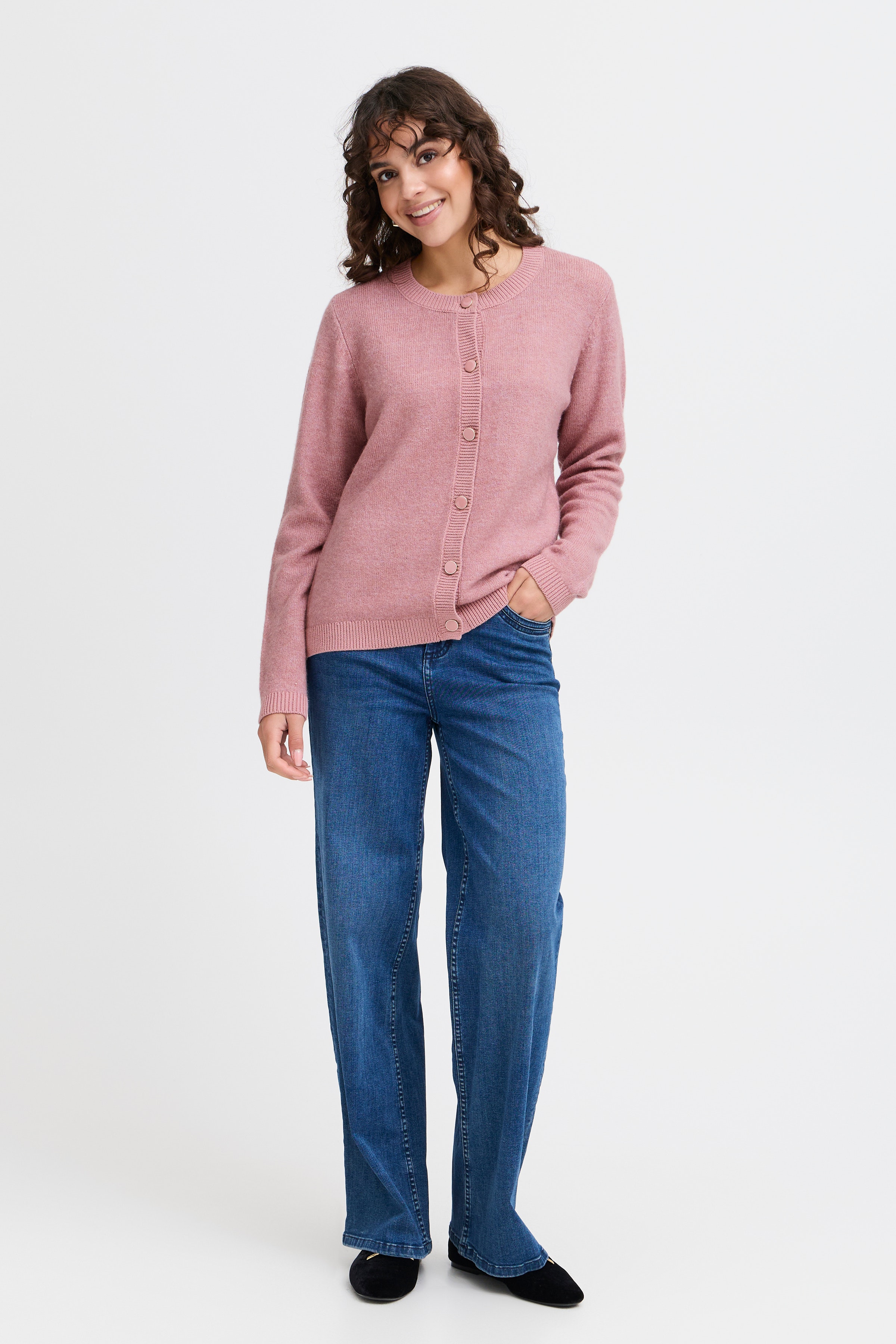 FRELVIRA CAR 3 Strickjacke LOOKBOOK FRONT 20615115-1715121
