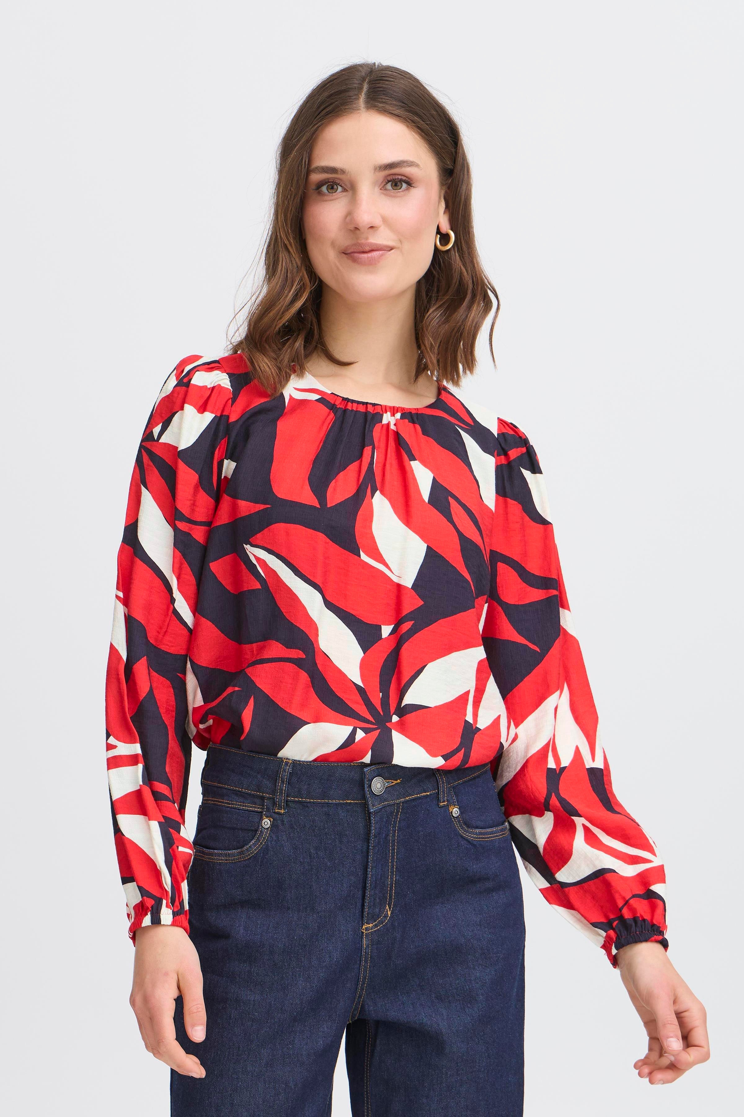 FRARIANA Bluse LOOKBOOK FRONT 20616042-205118