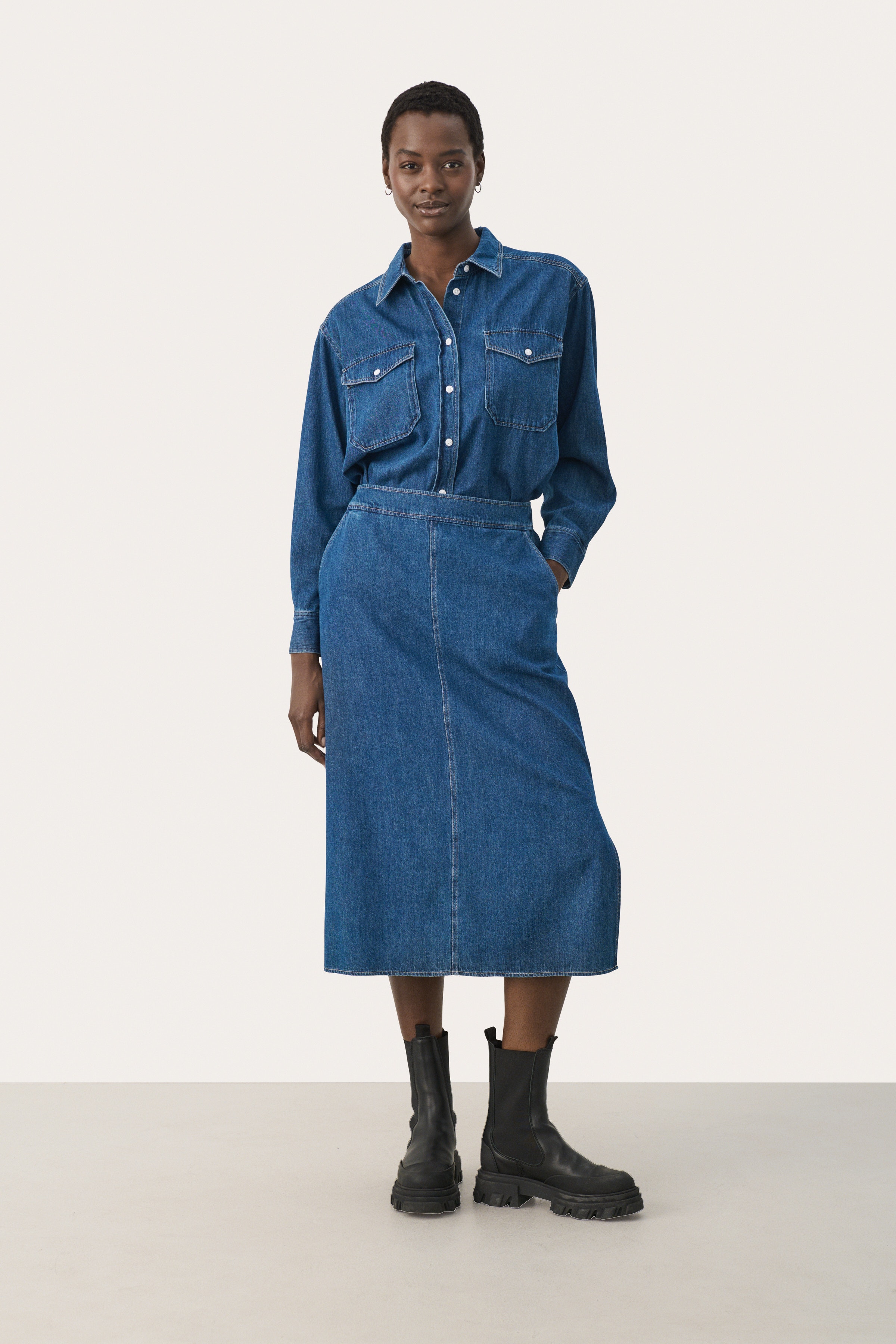 LizziePW Denim Skirt LOCATION NONE 30308878-300145