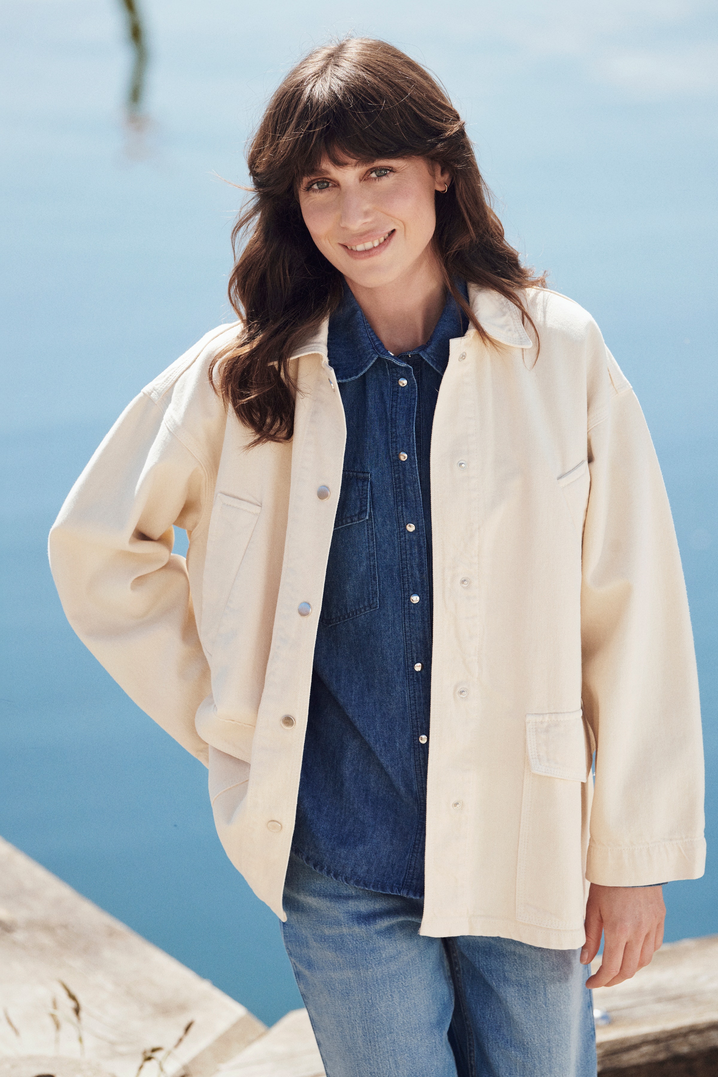 ElmiraPW Oversize jeansjacka LOCATION NONE 30308245-120304