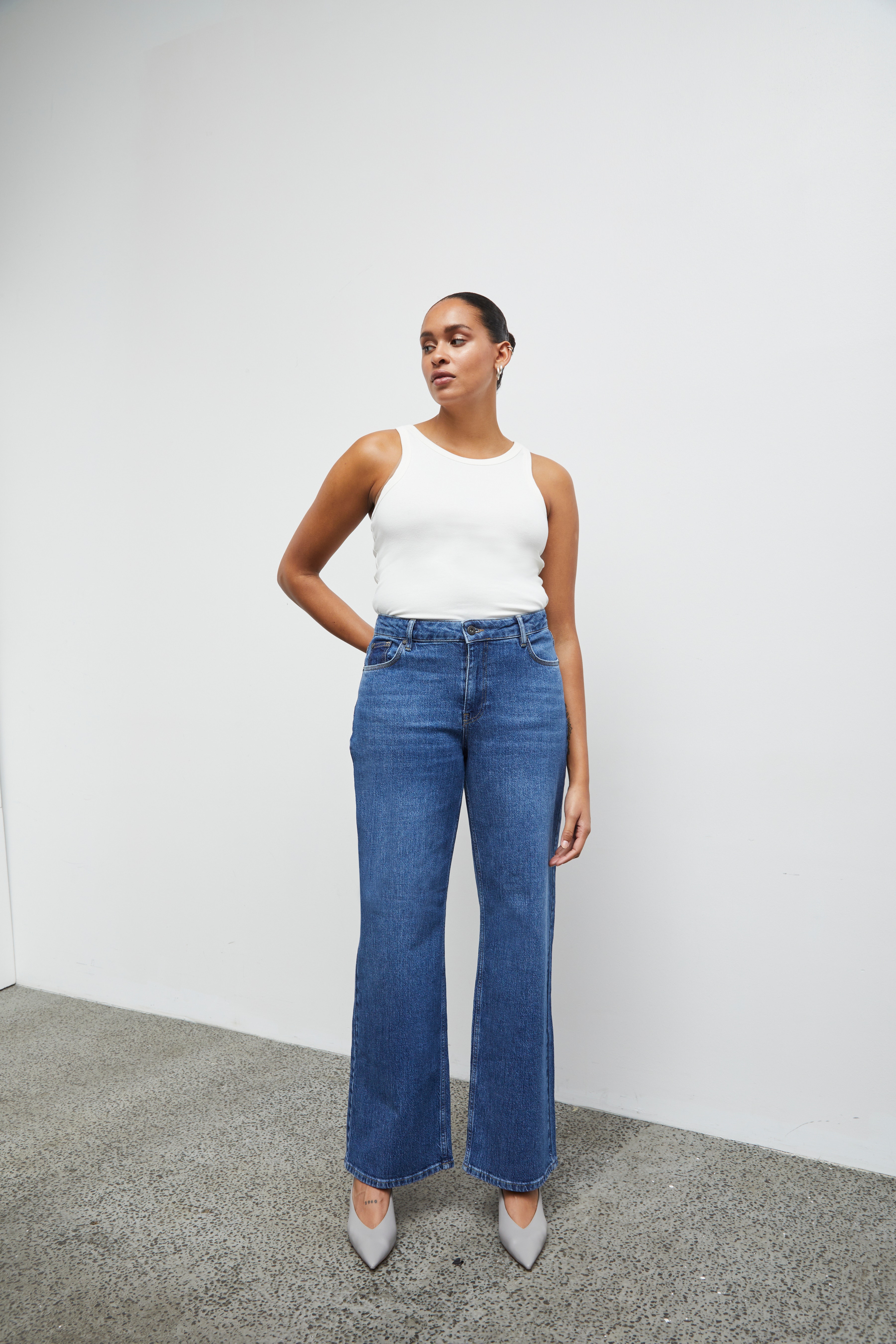 PZVEGA HW Jeans Wide Leg LOCATION NONE 50207173-200005