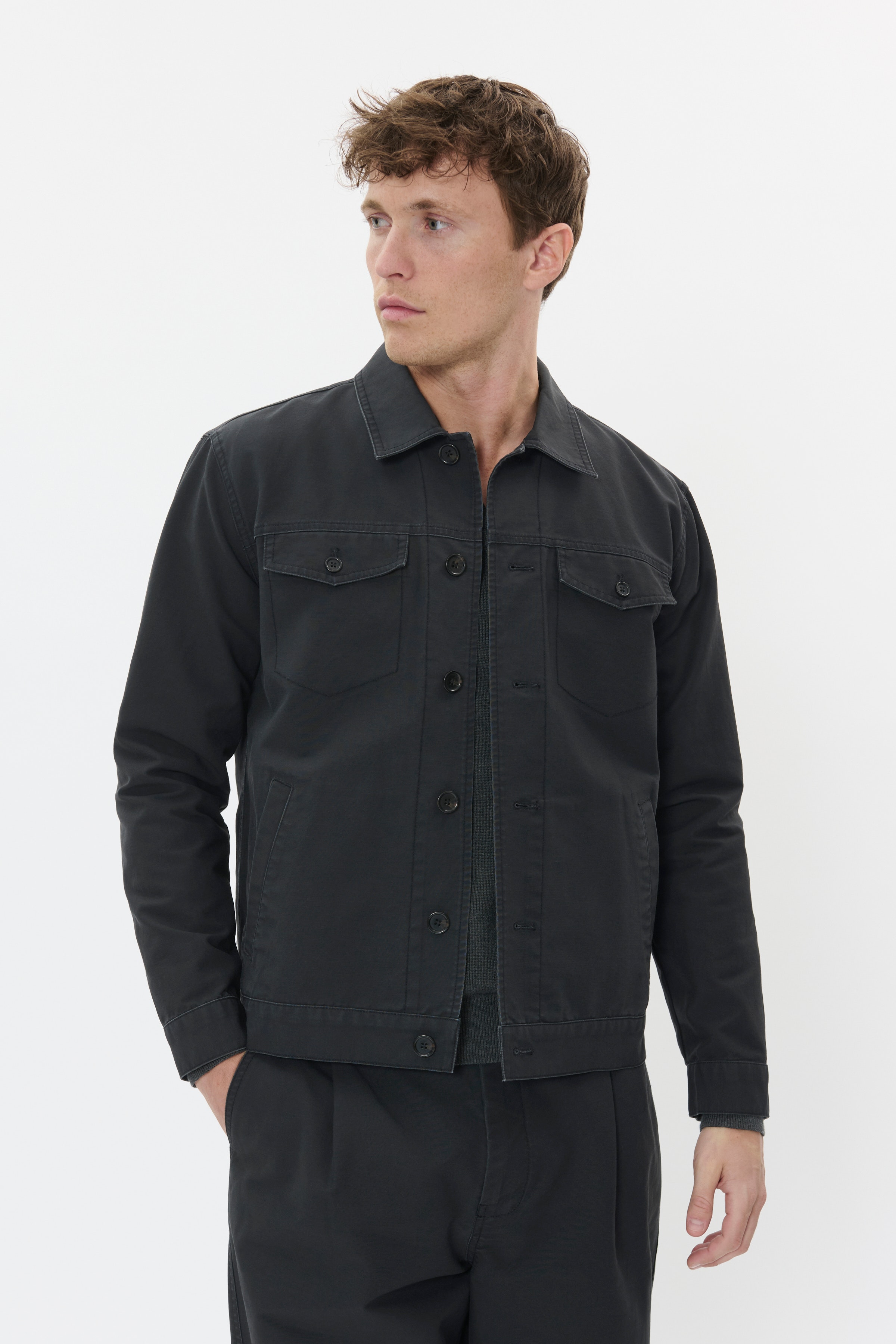 MAcallan Casual M73 Denim Jacket LOOKBOOK FRONT 30208658-300275