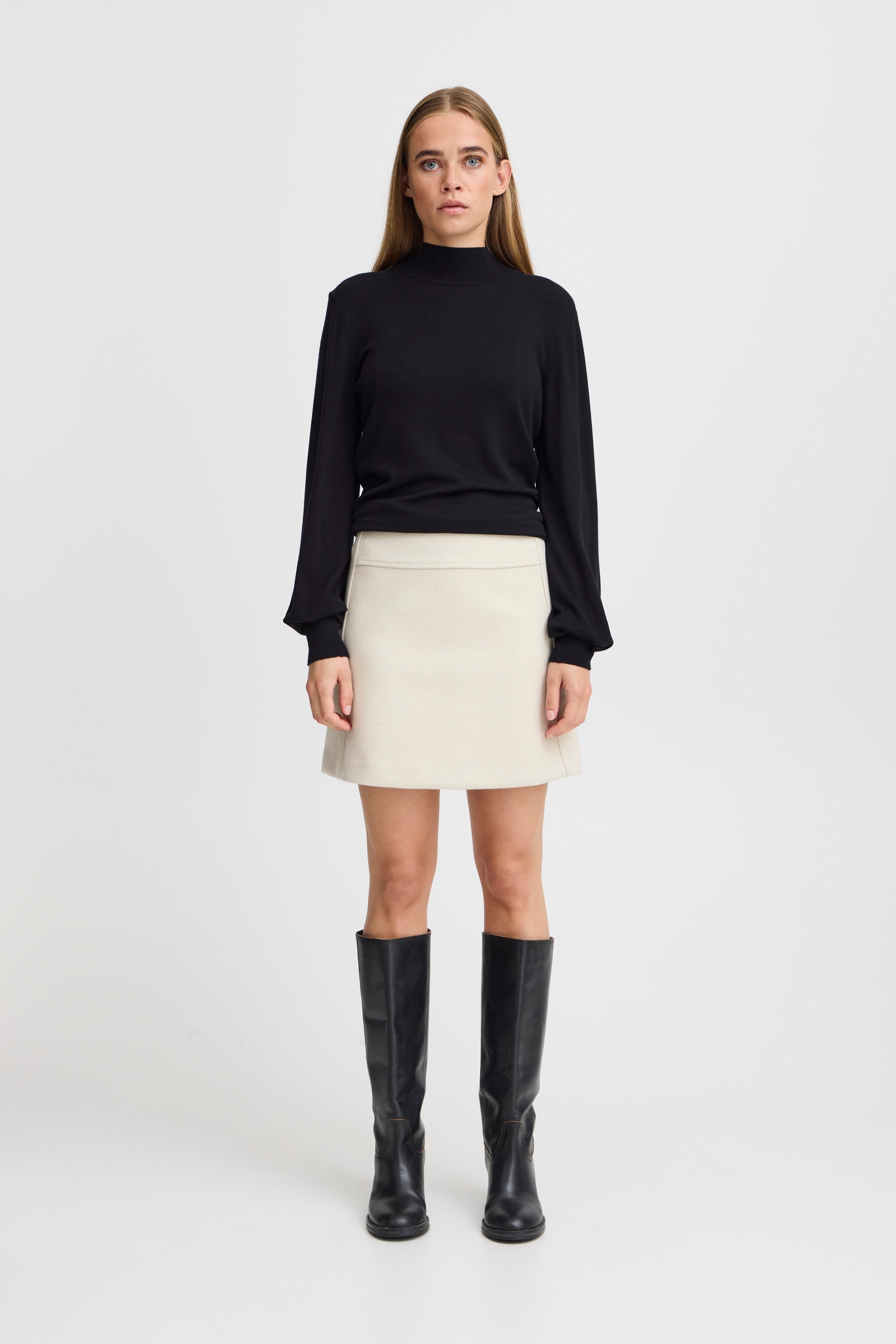 IHWOOLY Skjørt LOOKBOOK FRONT 20119760-130401