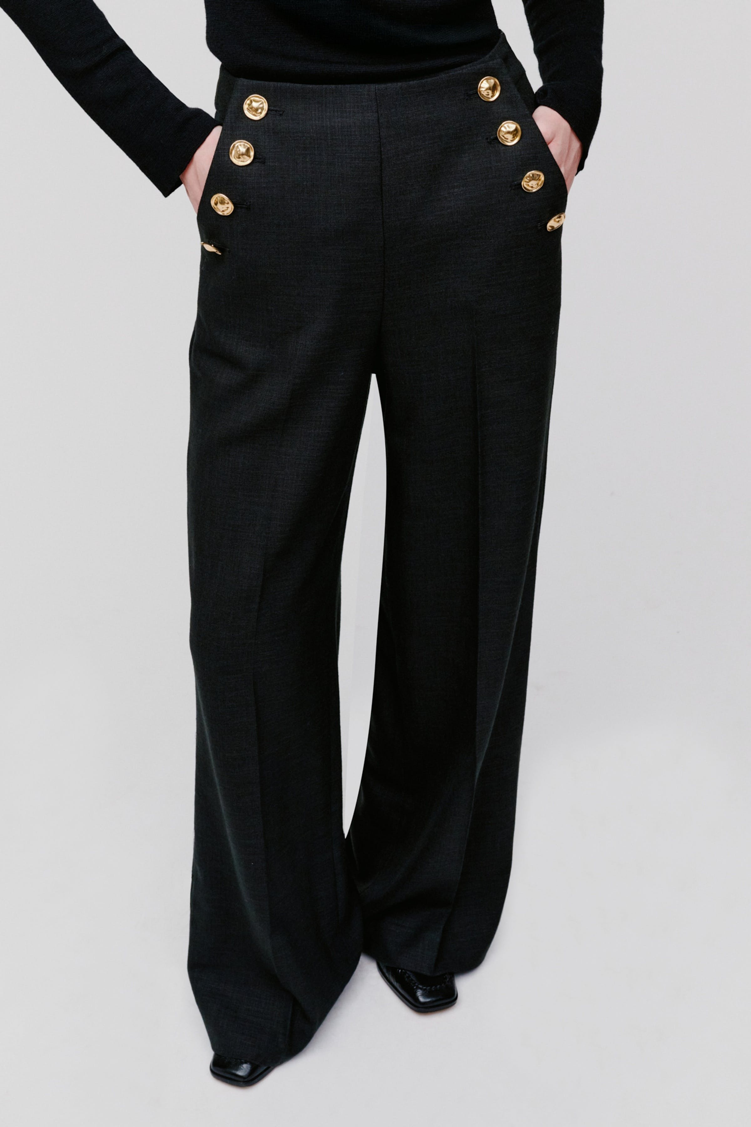 PHELINE Trousers LOOKBOOK FRONT 30600730-BK999