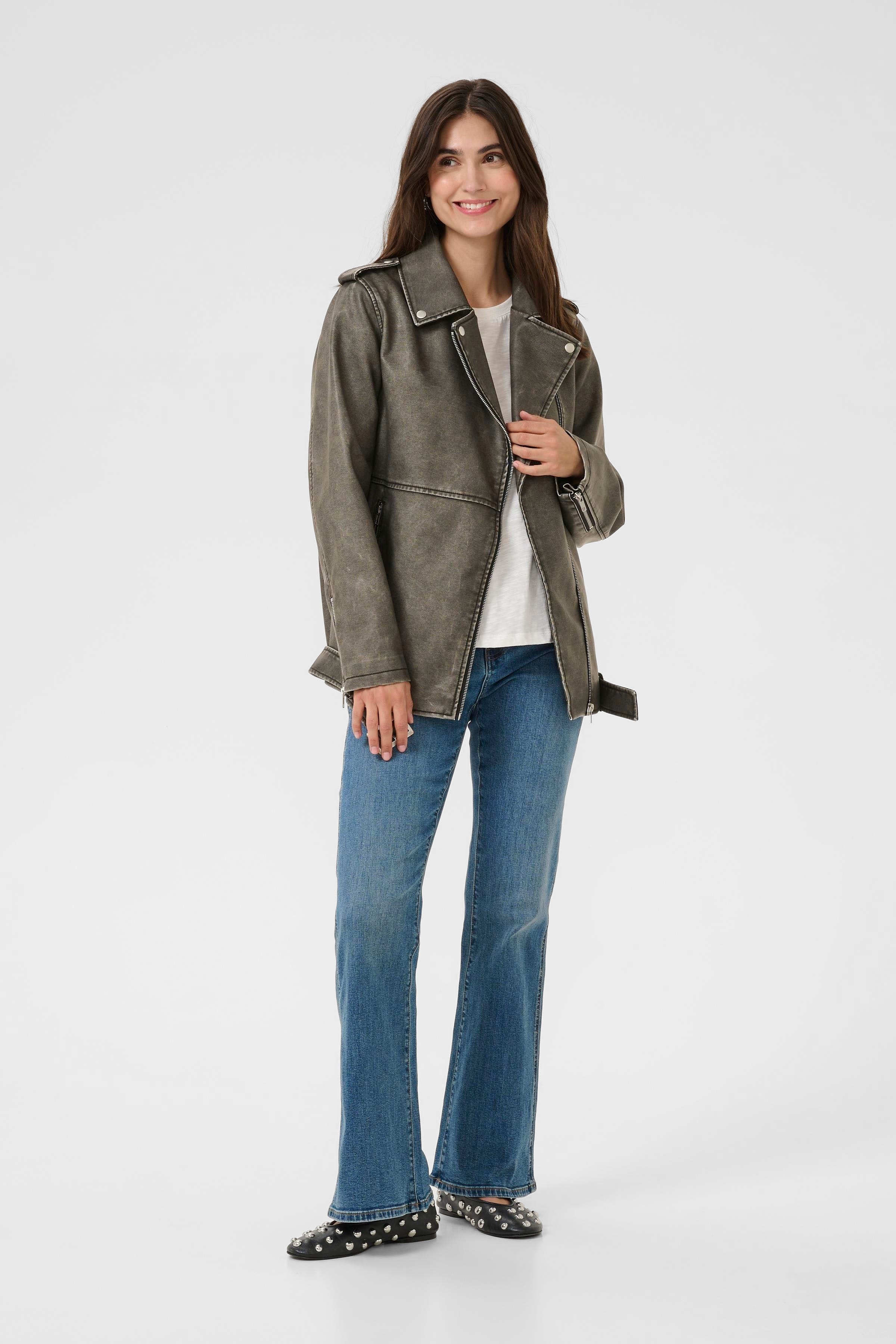 CUdrew Jacka i imitationläder LOOKBOOK FRONT 50112020-500064