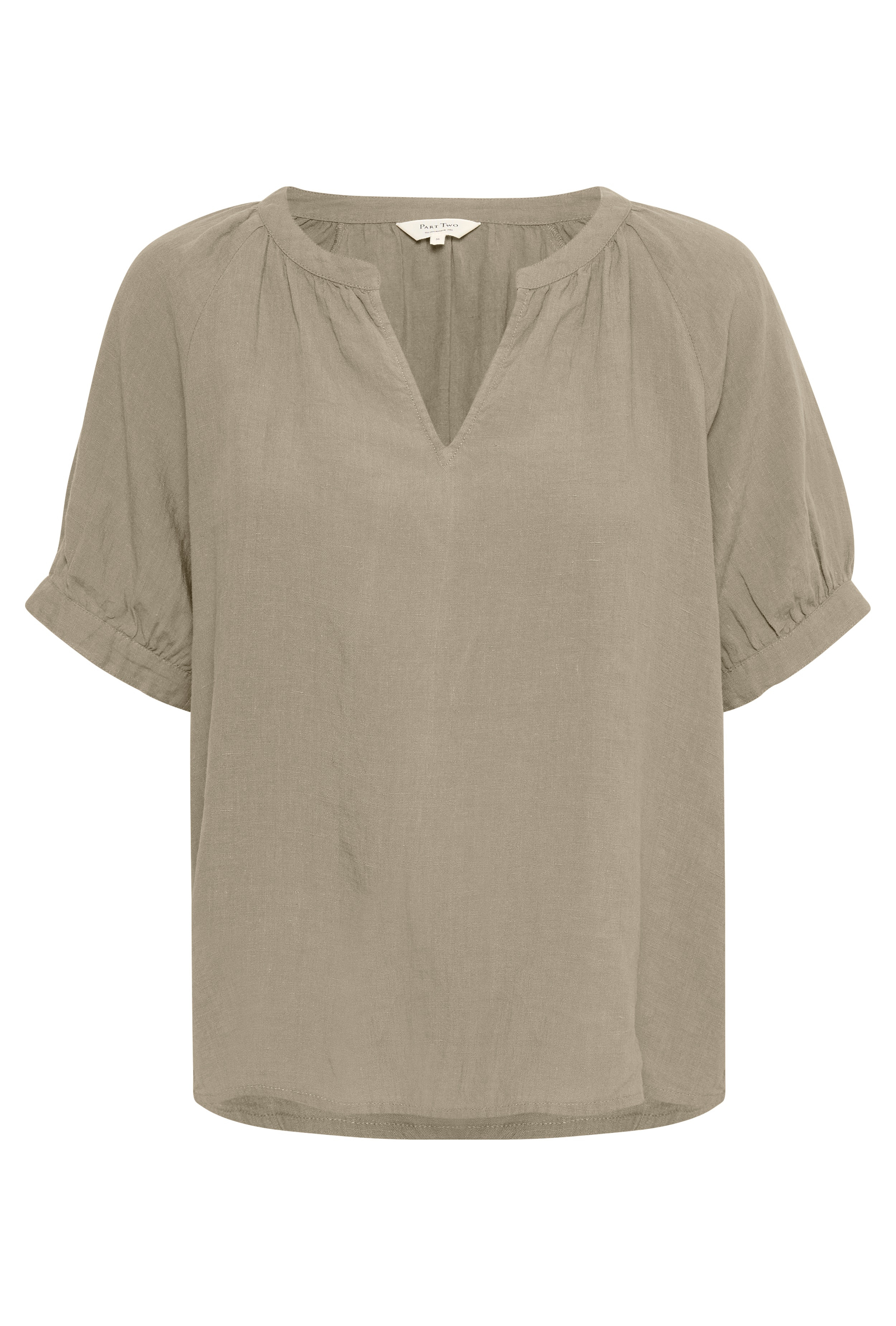 PopsyPW Short-sleeved linen blouse PACK FRONT 30306825-170613