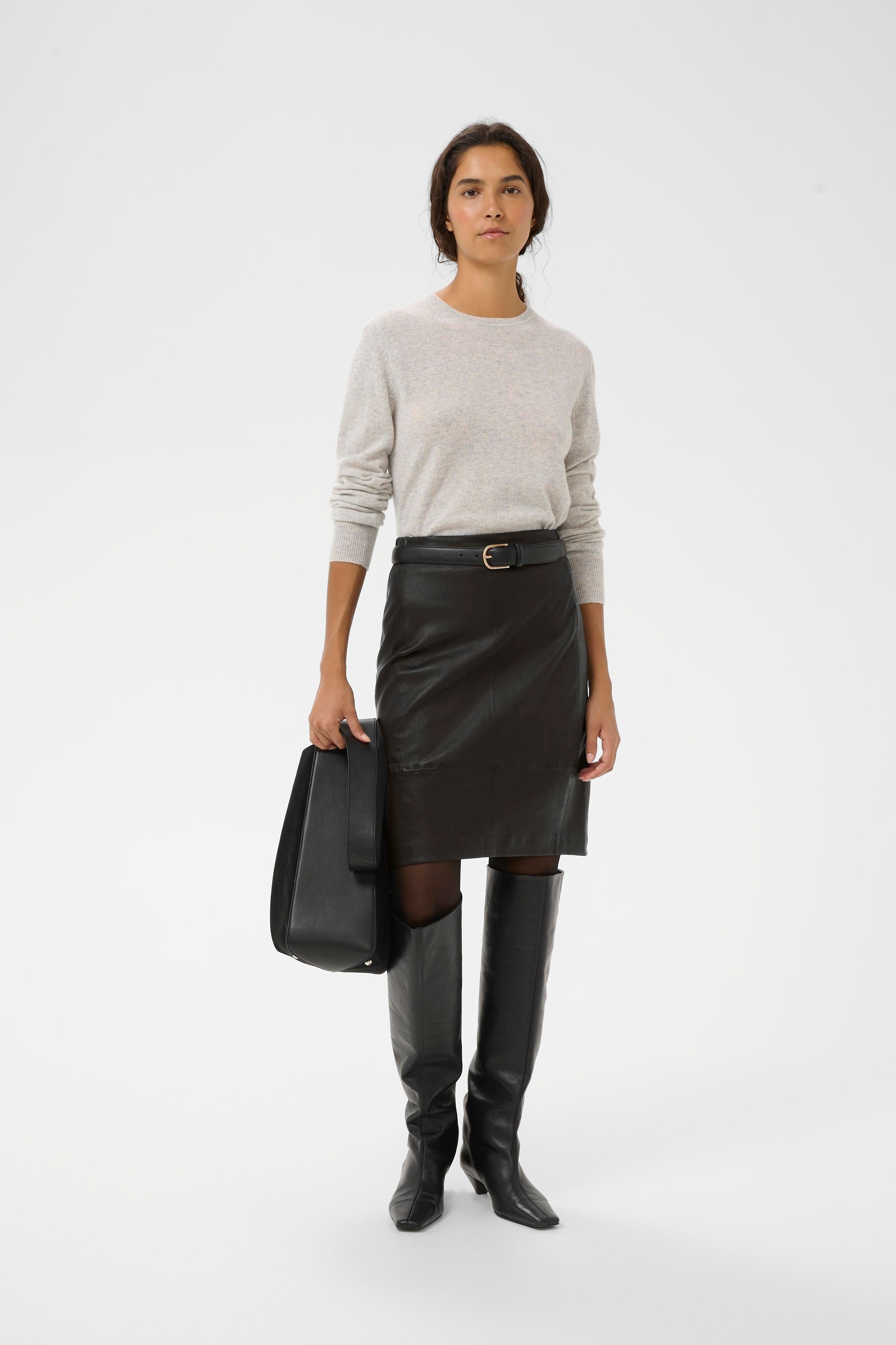 Luella Premium Leatherskirt LOOKBOOK FRONT 30104310-10050