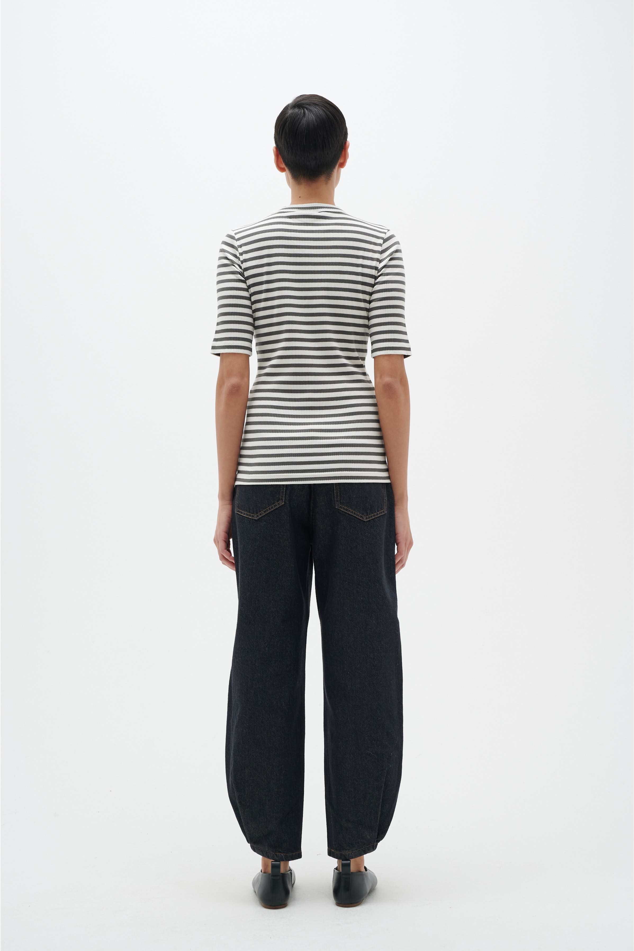 DagnaIW Striped T-shirt LOOKBOOK BACK 30107269-302406