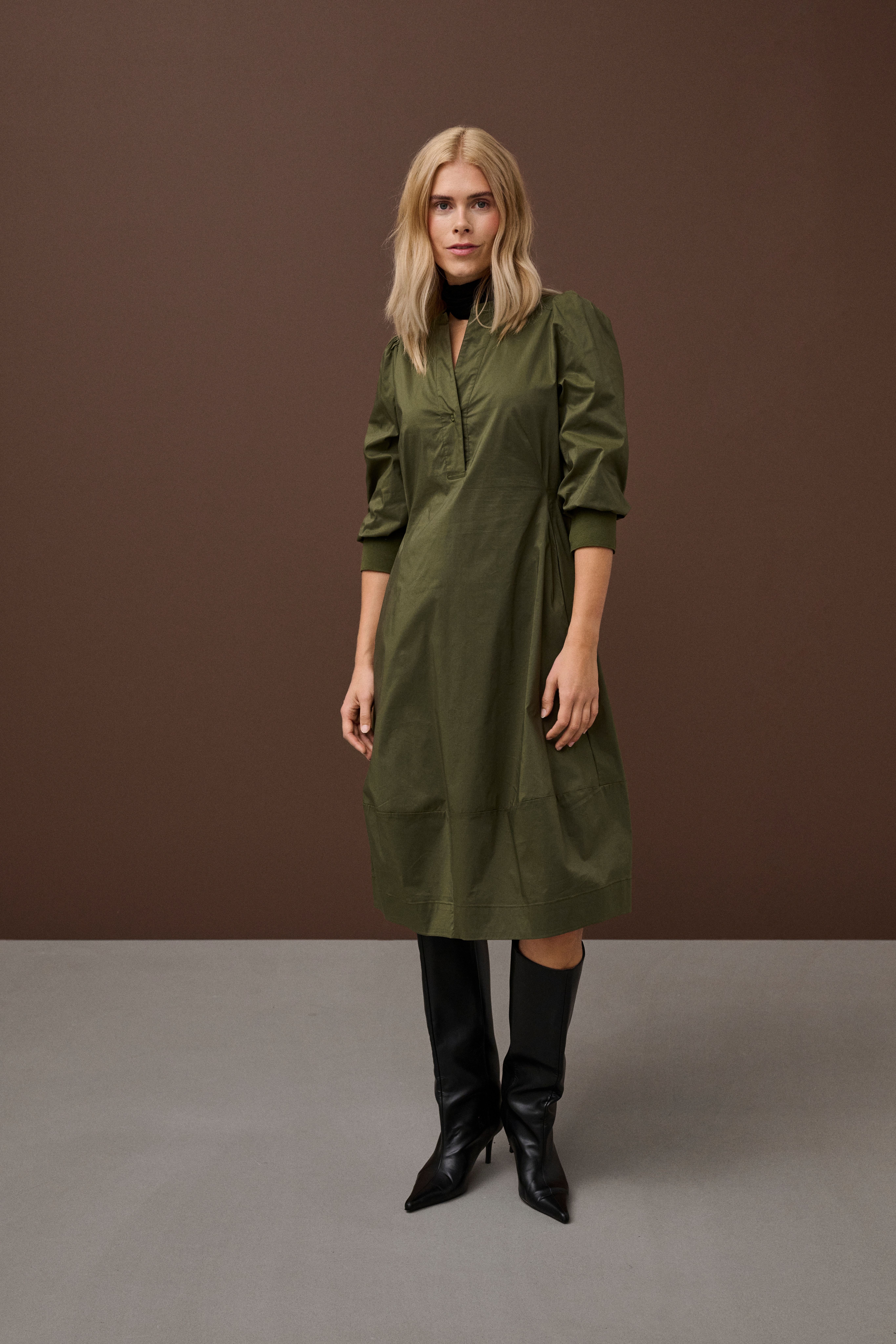 CUantoinett Kleid mit 3/4-Ärmeln LOCATION NONE 50110059-180521