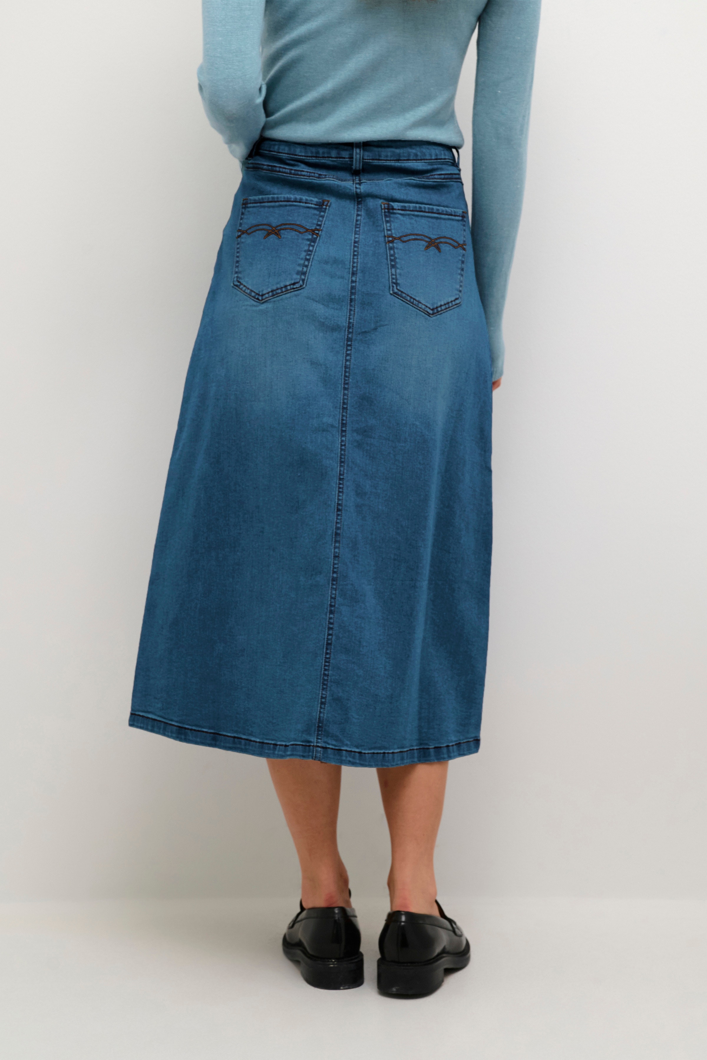 CUami Denim Skirt LOOKBOOK BACK 50110270-500028