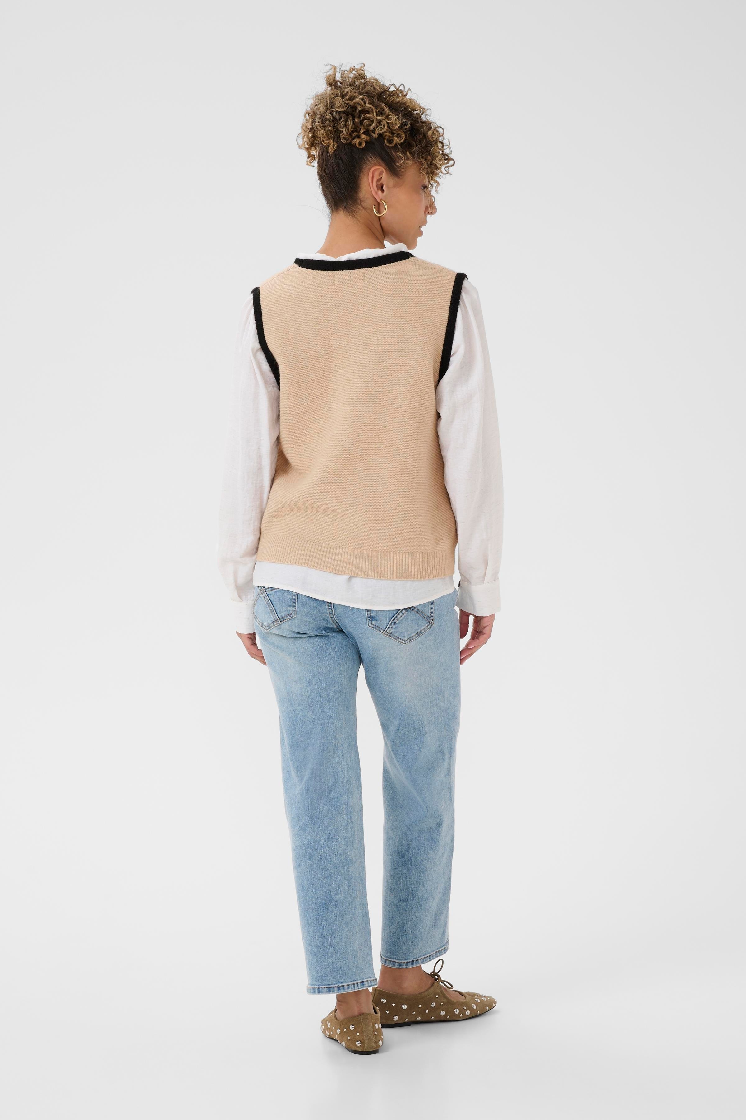 CRDaisee Strikket vest LOOKBOOK BACK 10614713-100232