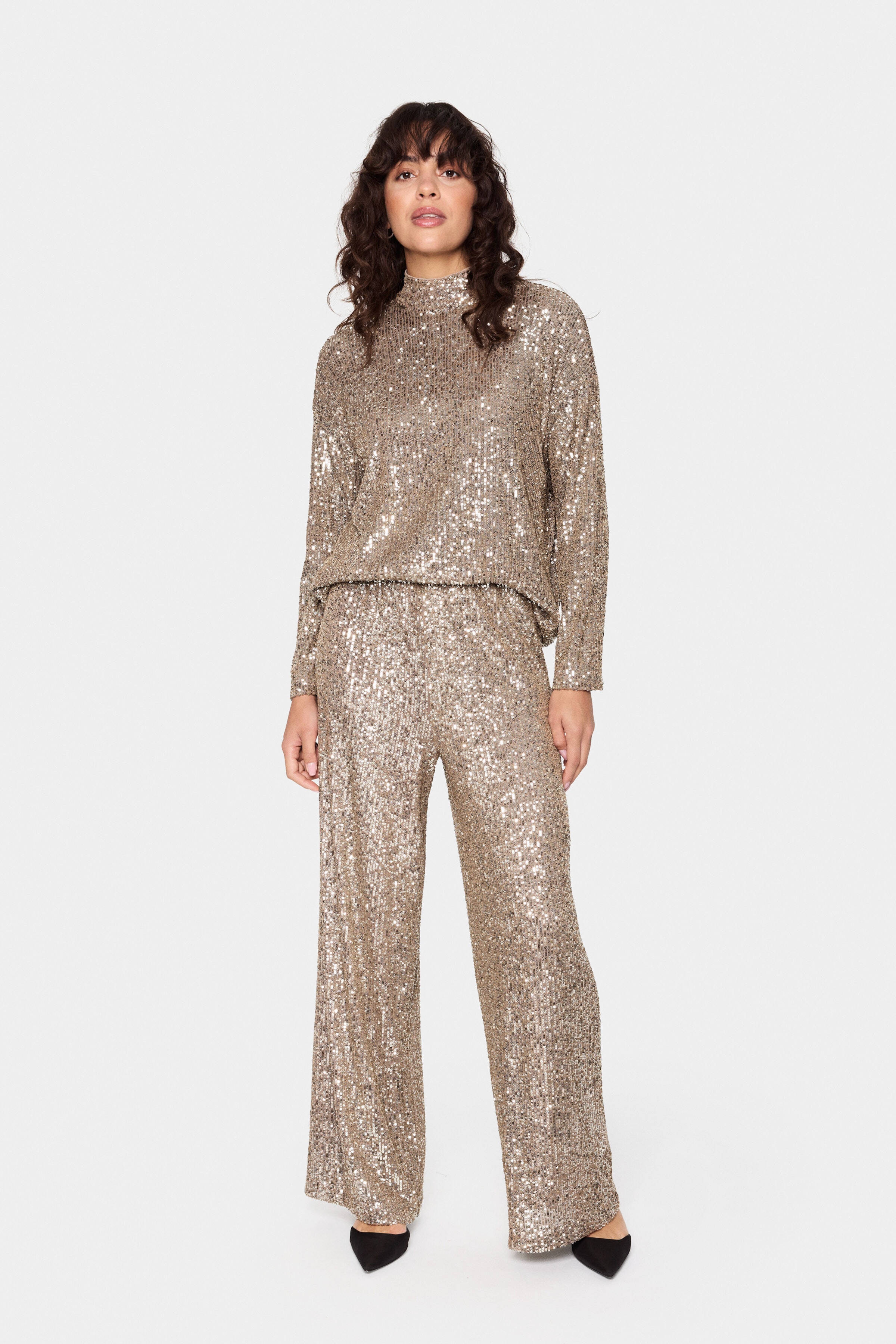 ReyanaSZ Sequin Trousers LOOKBOOK FRONT 30512270-131012