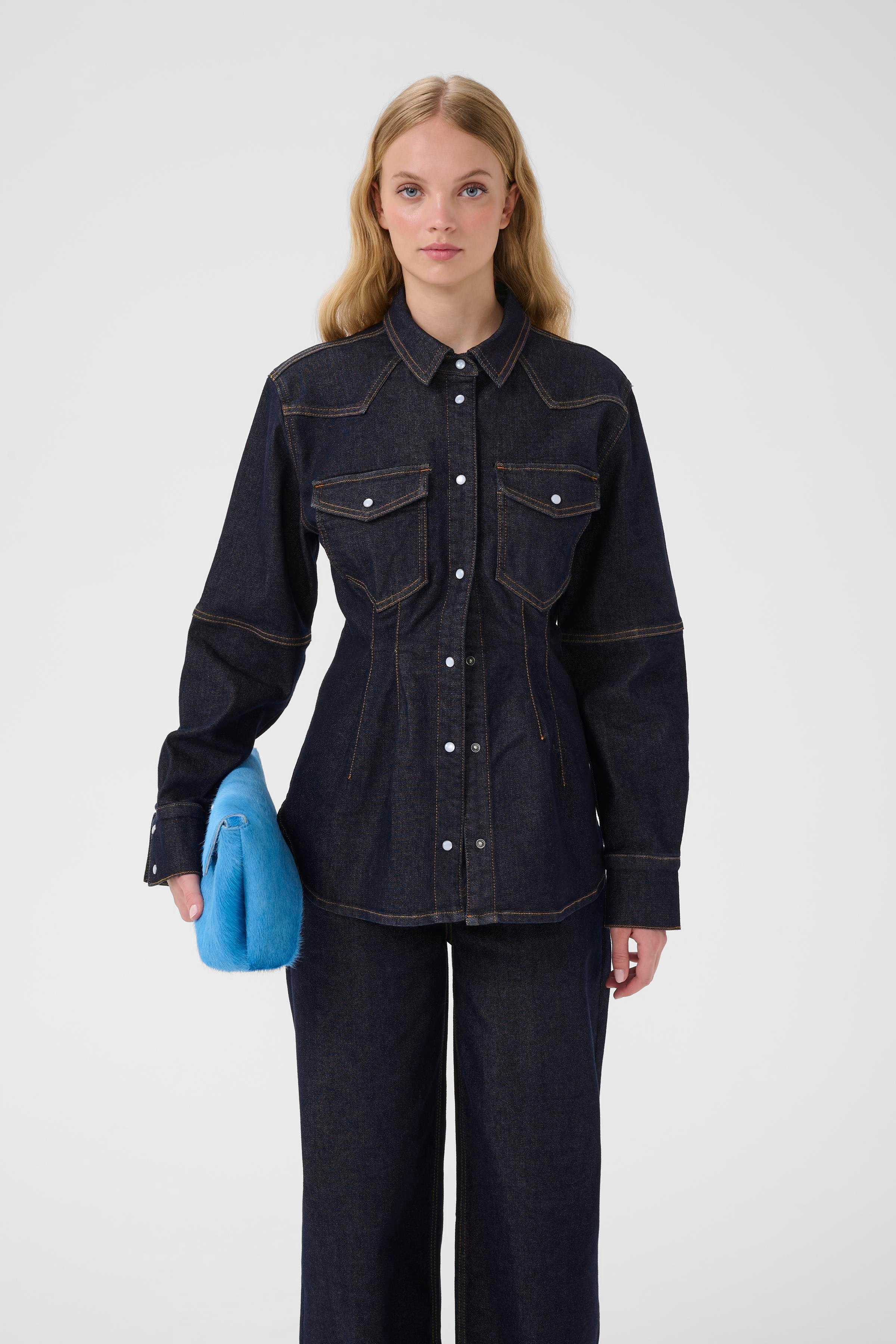 GZmae Denimhemd LOOKBOOK FRONT 10910867-102429