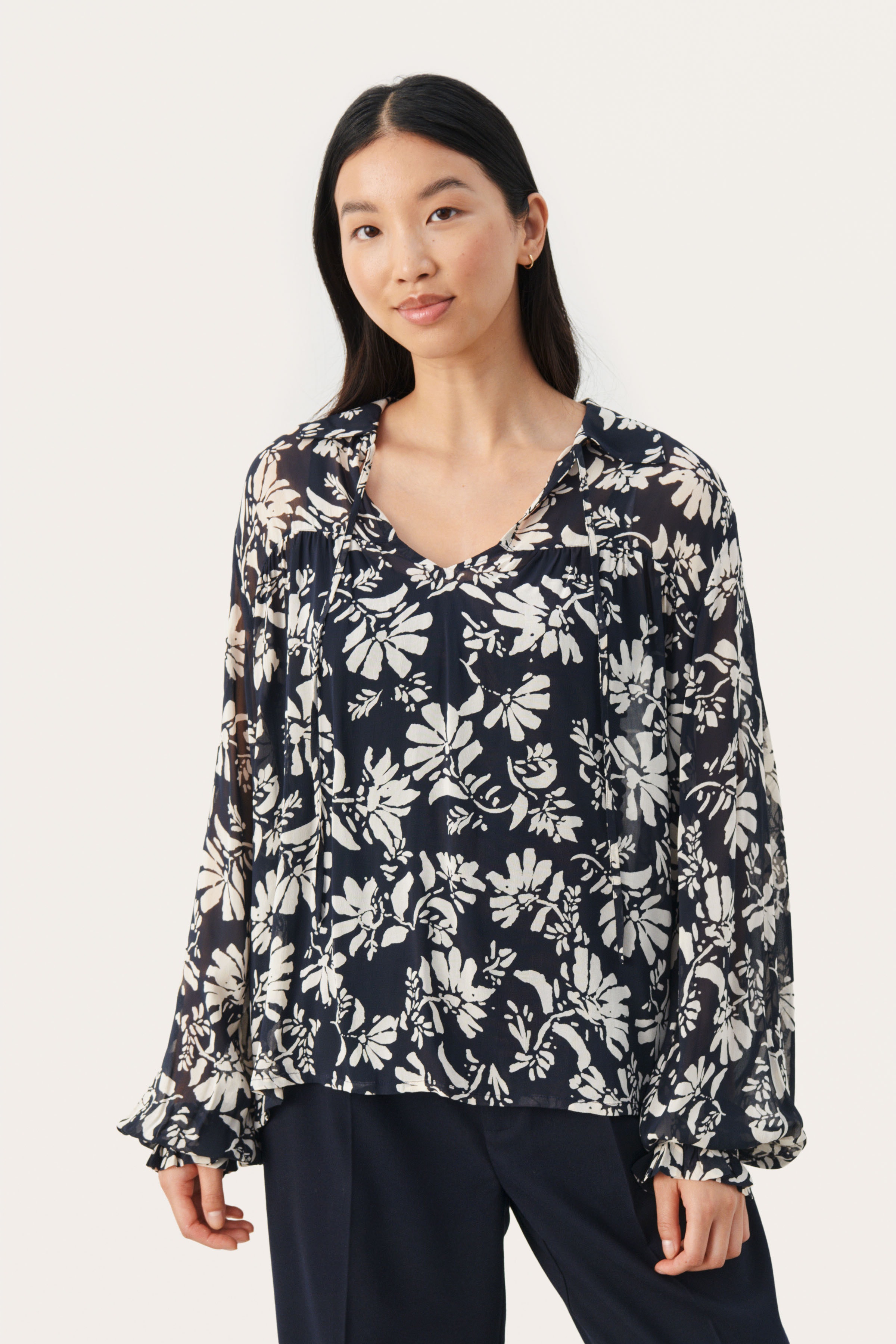 FayaPW Langærmet bluse LOOKBOOK FRONT 30308284-302622