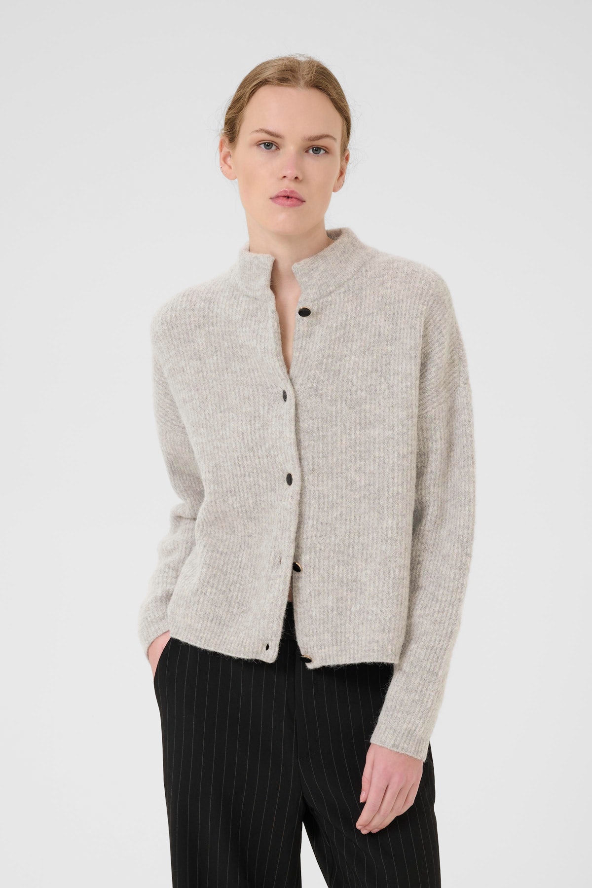 売れ筋商品|||ゲタス ニット&セーター レディース アウター ALPHA CARDIGAN - Cardigan - dark sand melange 3915_c2552faf-99d9-49b4-9492-