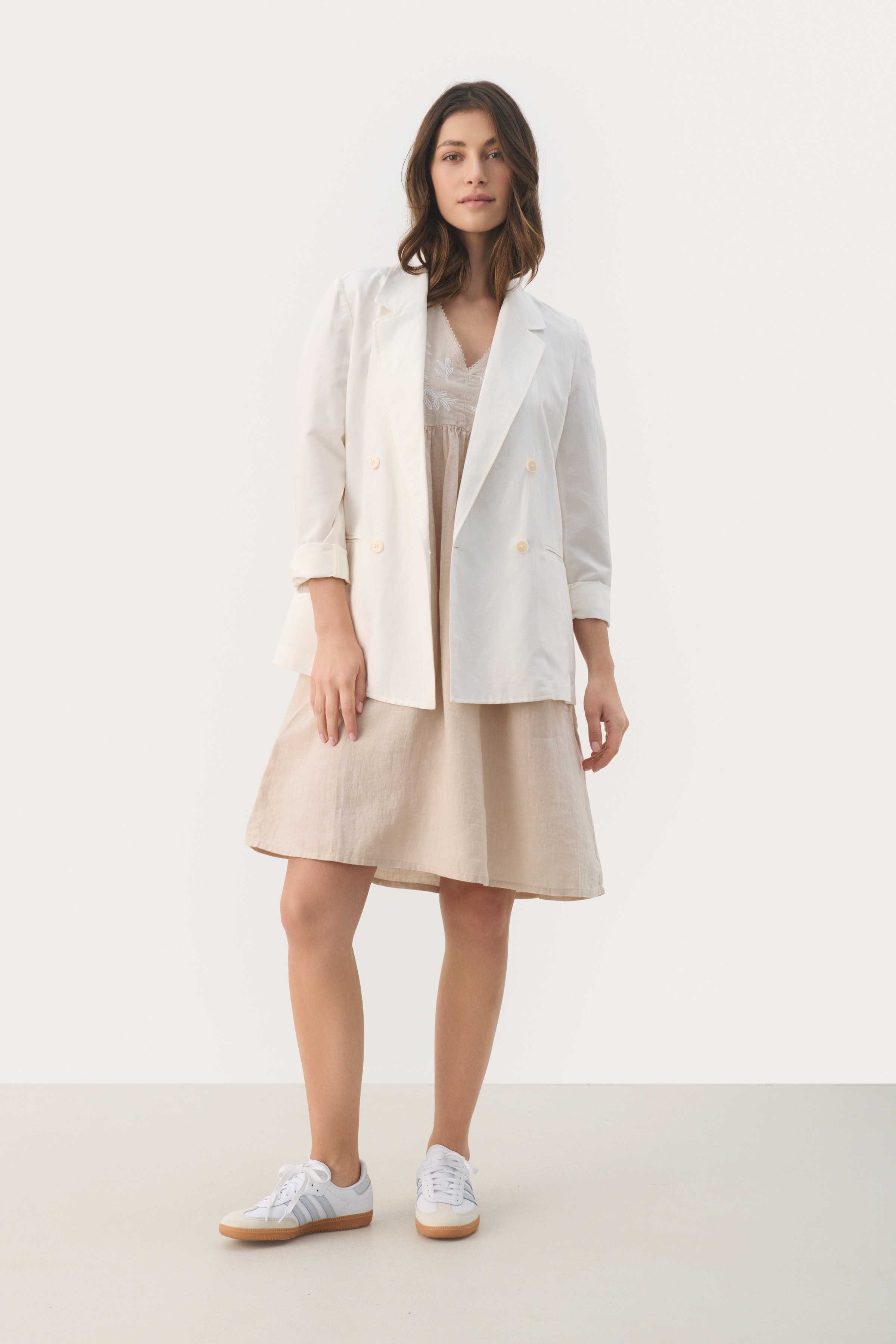 GiazellaPW Short linen dress LOOKBOOK BACK 30308679-303175