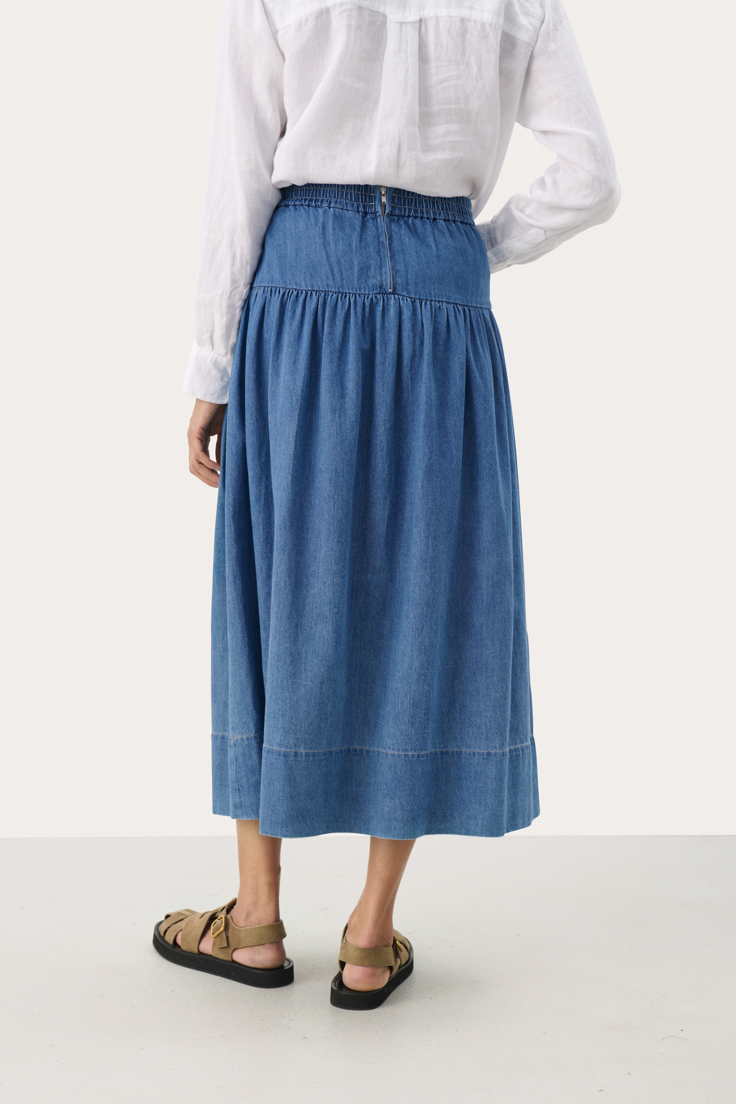 NelliaPW Denim Skirt LOOKBOOK BACK 30309348-300156