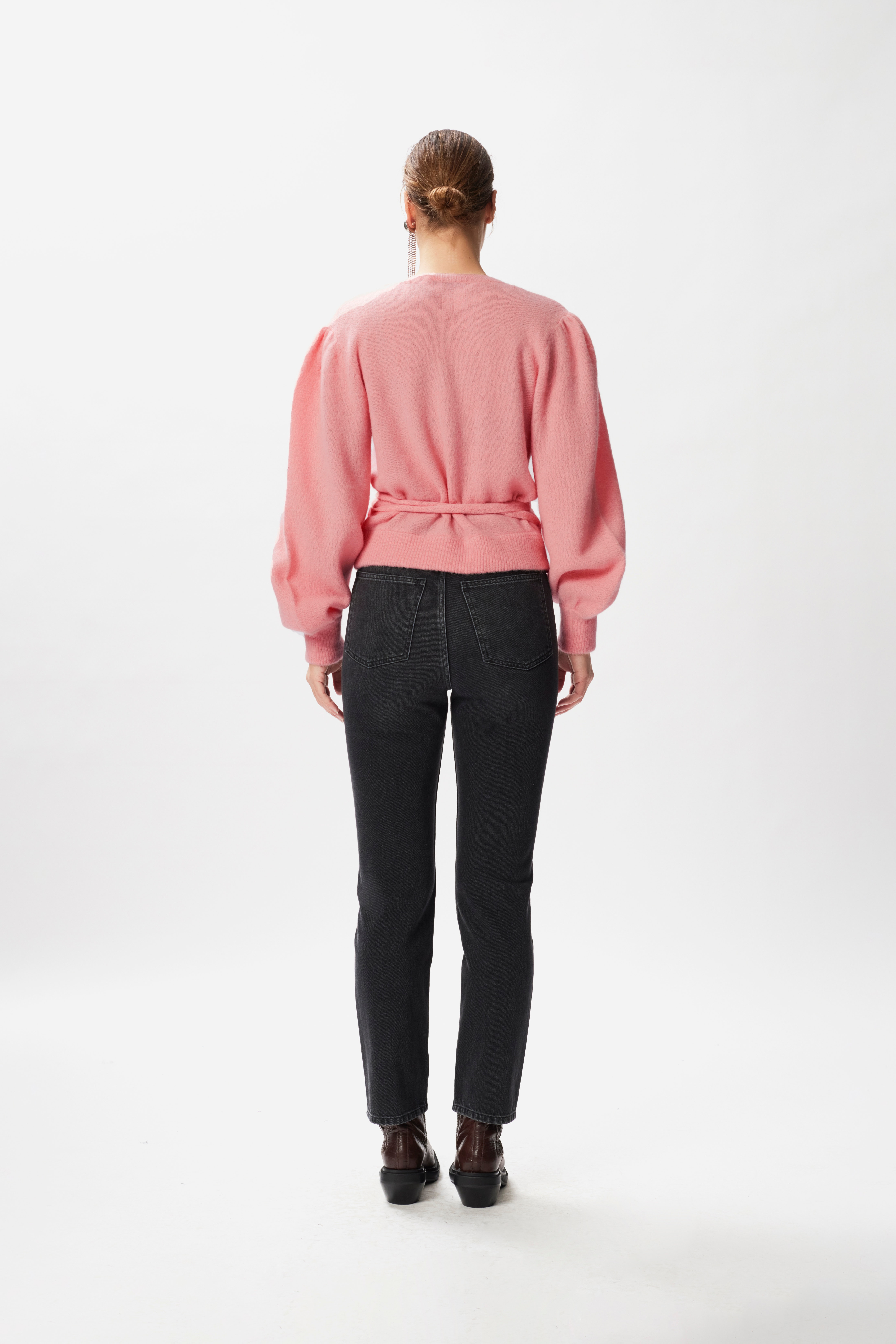 AlphaGZ Knitted cardigan LOOKBOOK BACK 10905530-101959