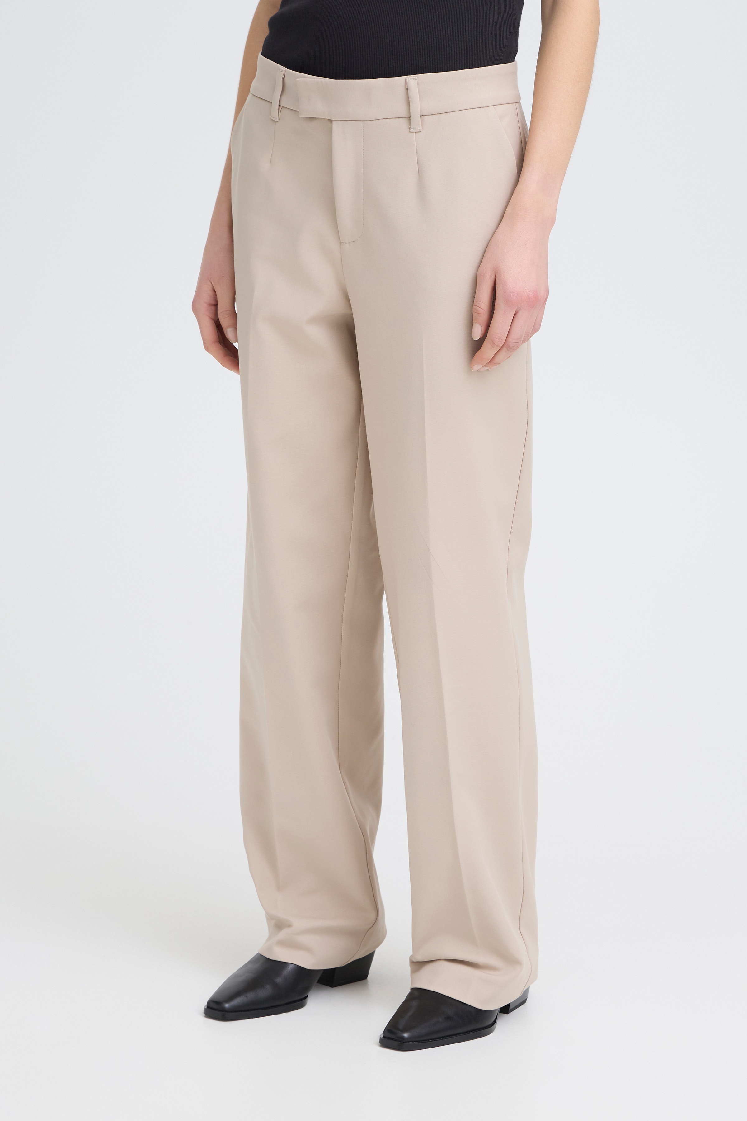 PZBINDY High Waist Wide Leg Bukser LOOKBOOK FRONT 50210334-161103