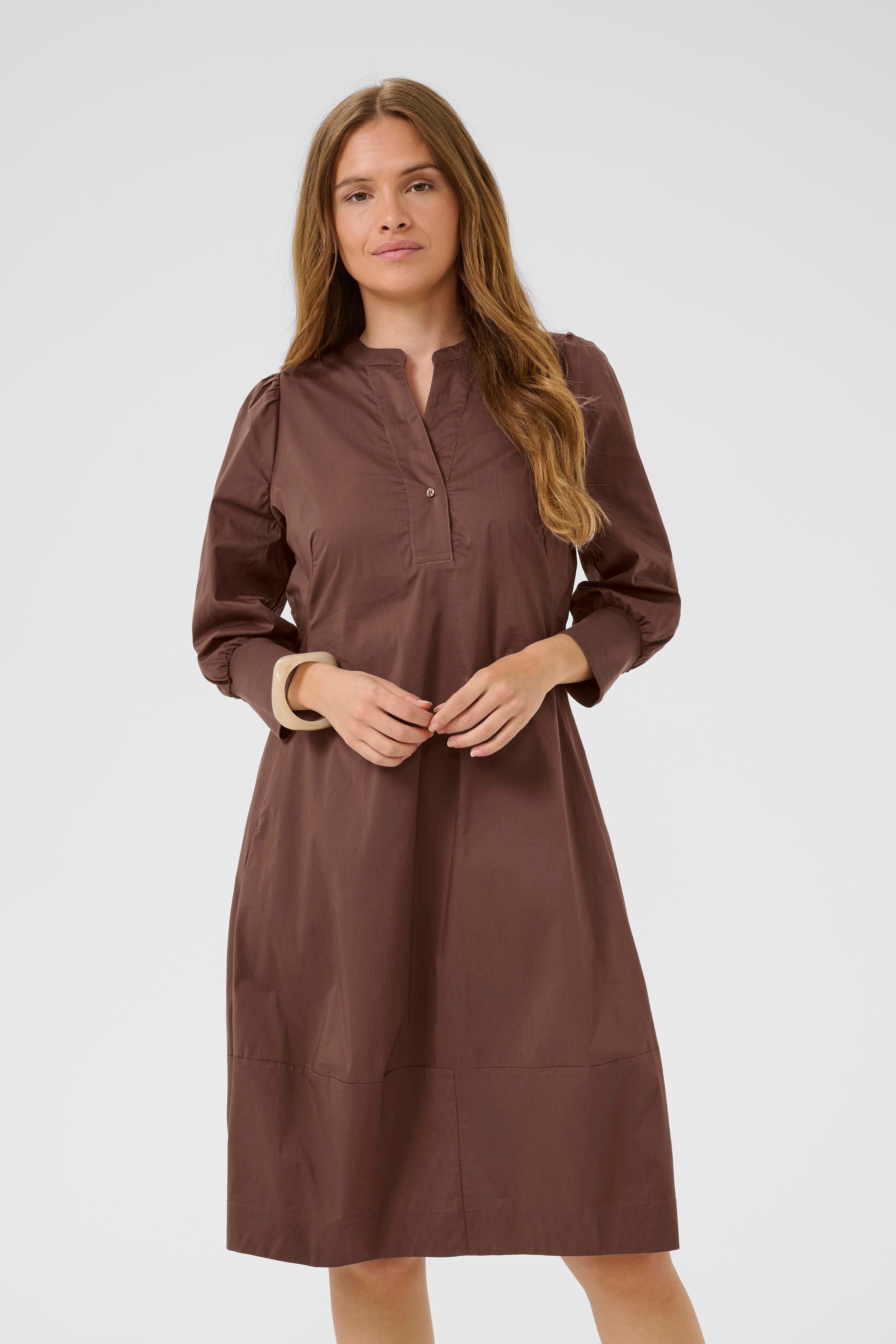 CUantoinett Kleid mit 3/4-Ärmeln LOOKBOOK FRONT 50110059-191220