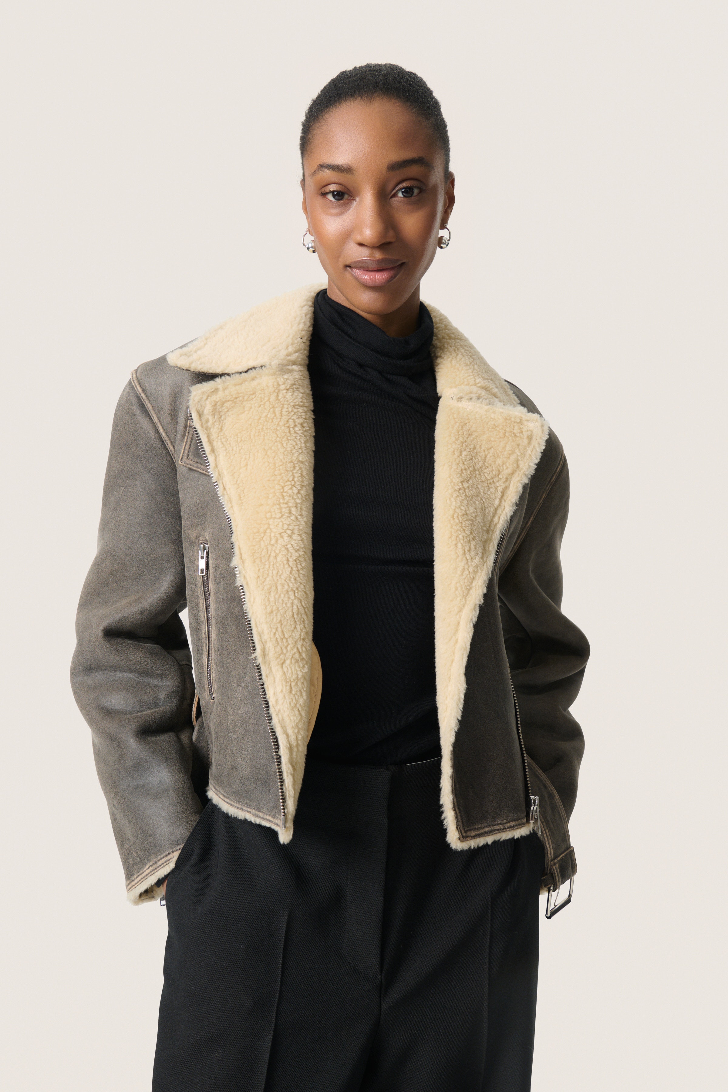 SLFiorella Leren jas LOOKBOOK FRONT 30408556-304157