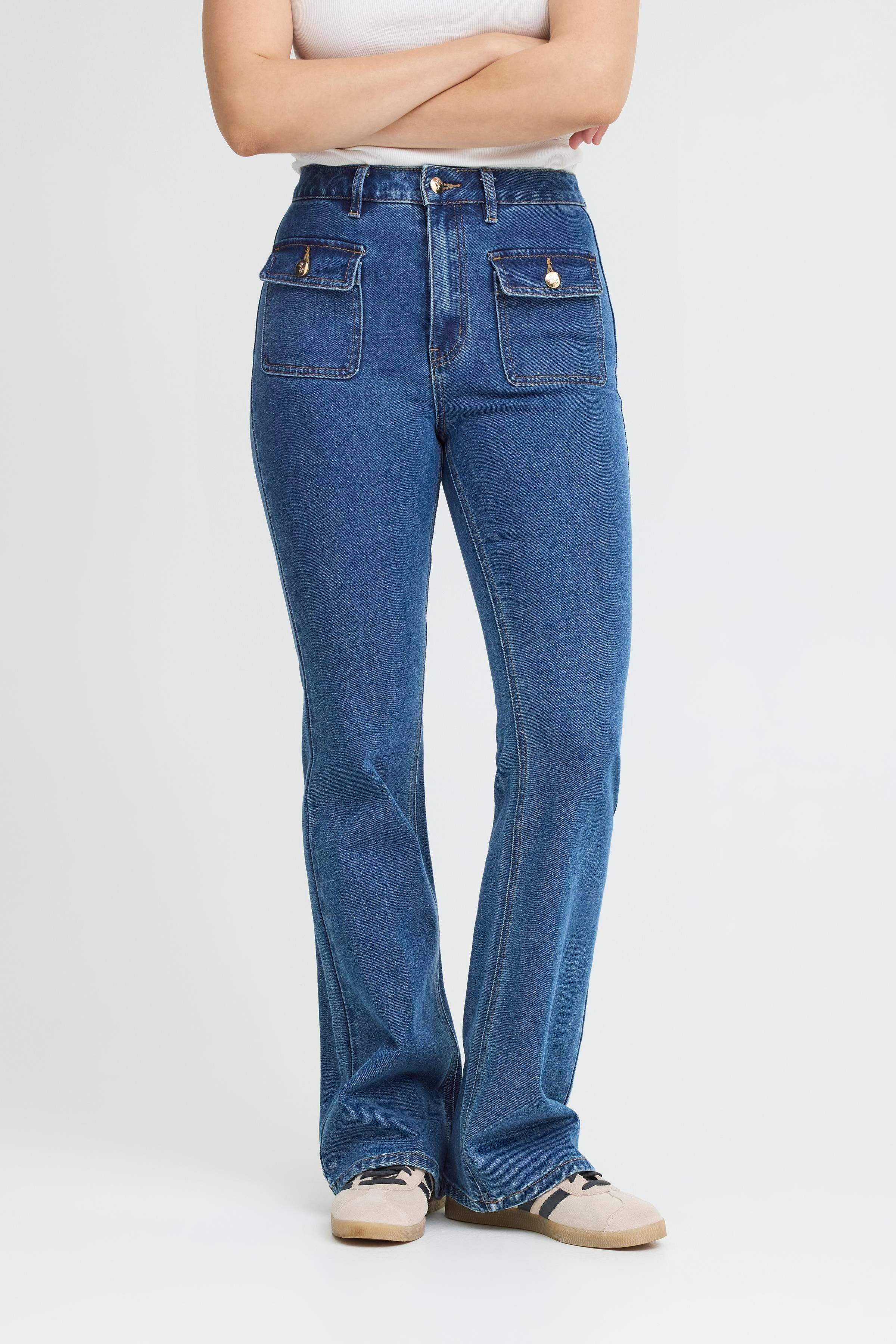 PZCHEL UHW Bootcut Leg LOOKBOOK FRONT 50209175-200005