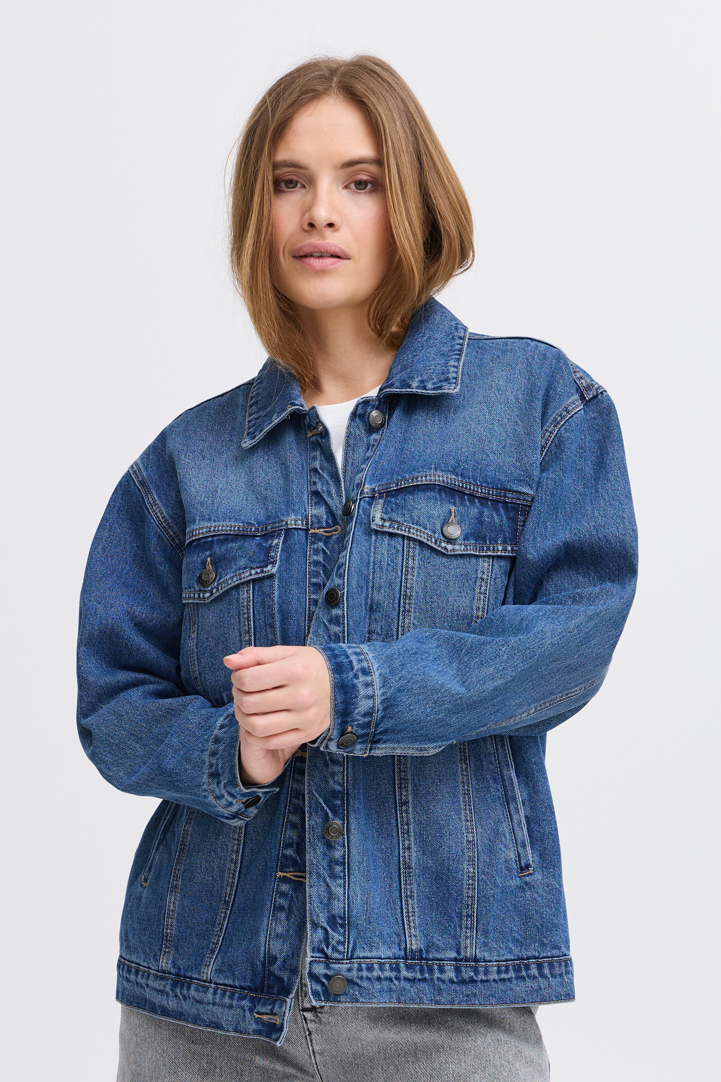 PZALORA Denim jacket LOOKBOOK FRONT 50208648-200005