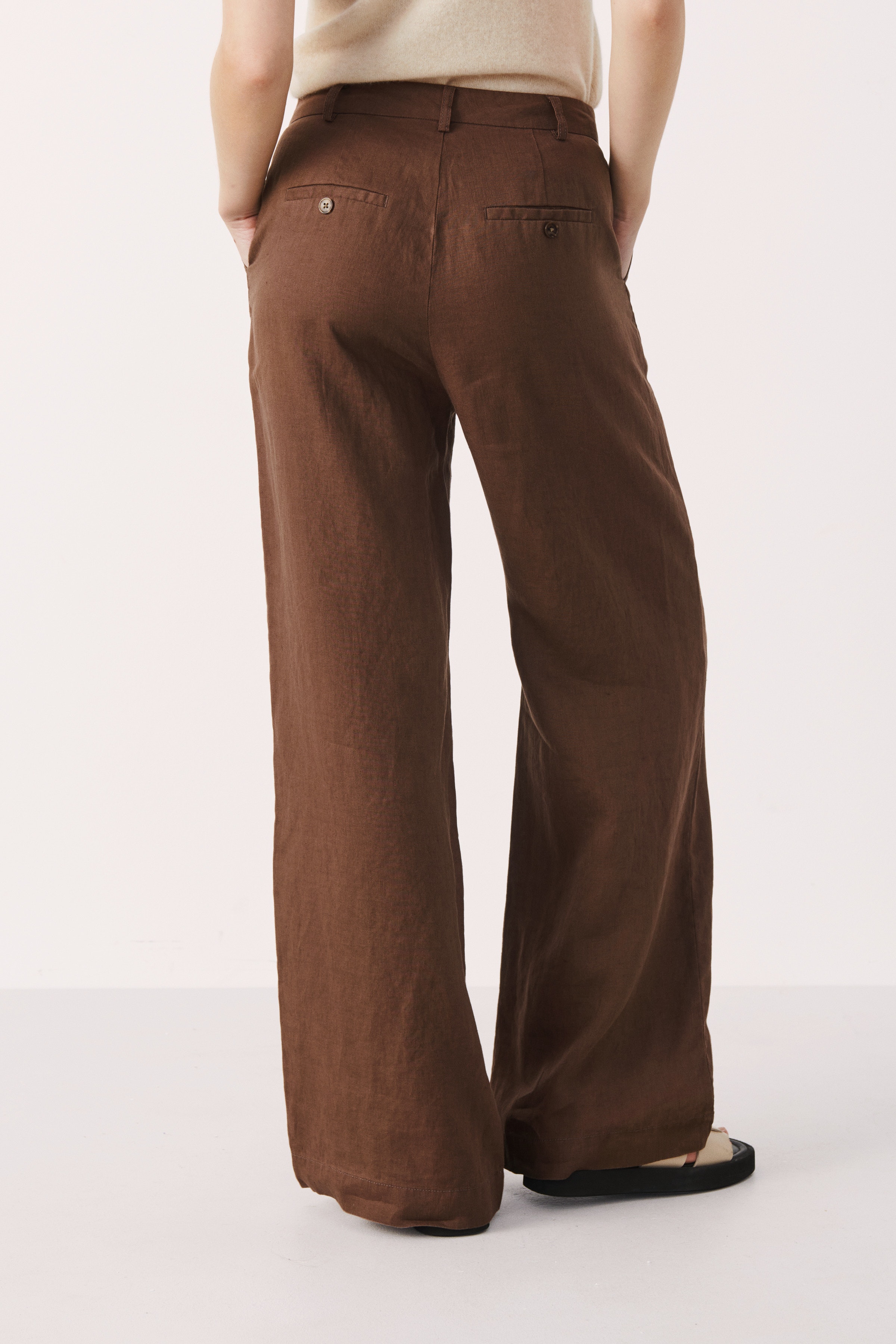 NinnesPW Linen trousers LOOKBOOK BACK 30307724-191118