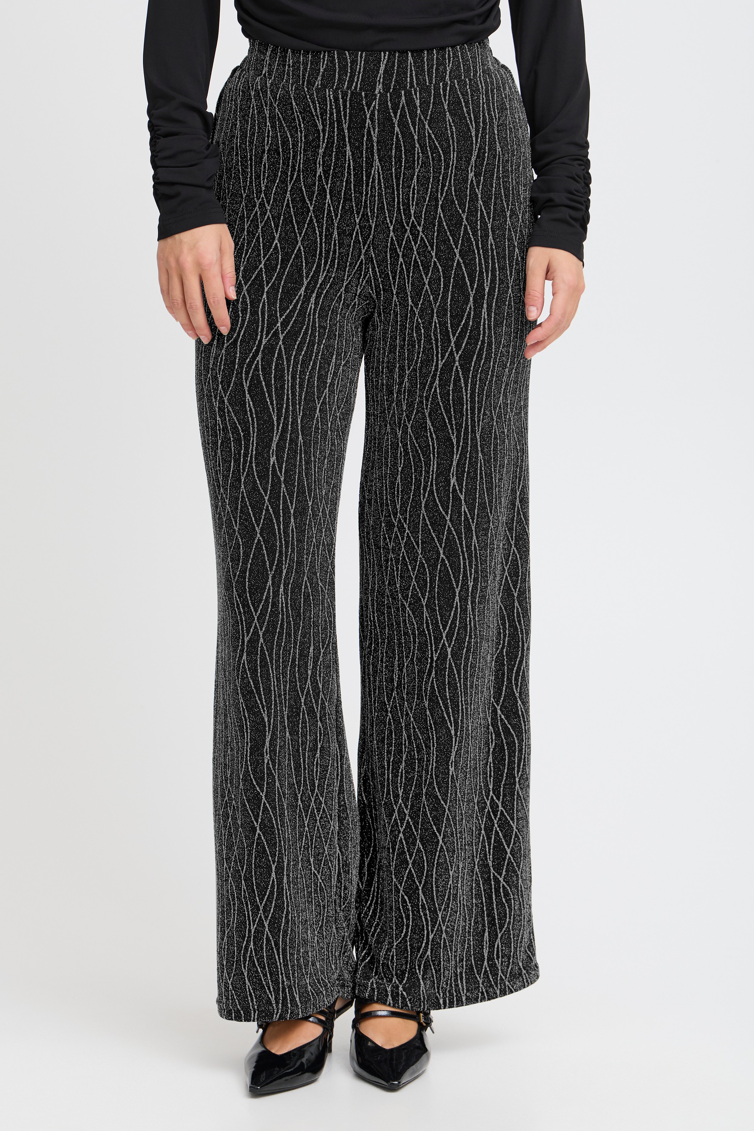 PZHAZEL High Waist Wide Leg Byxor LOOKBOOK FRONT 50208482-202604