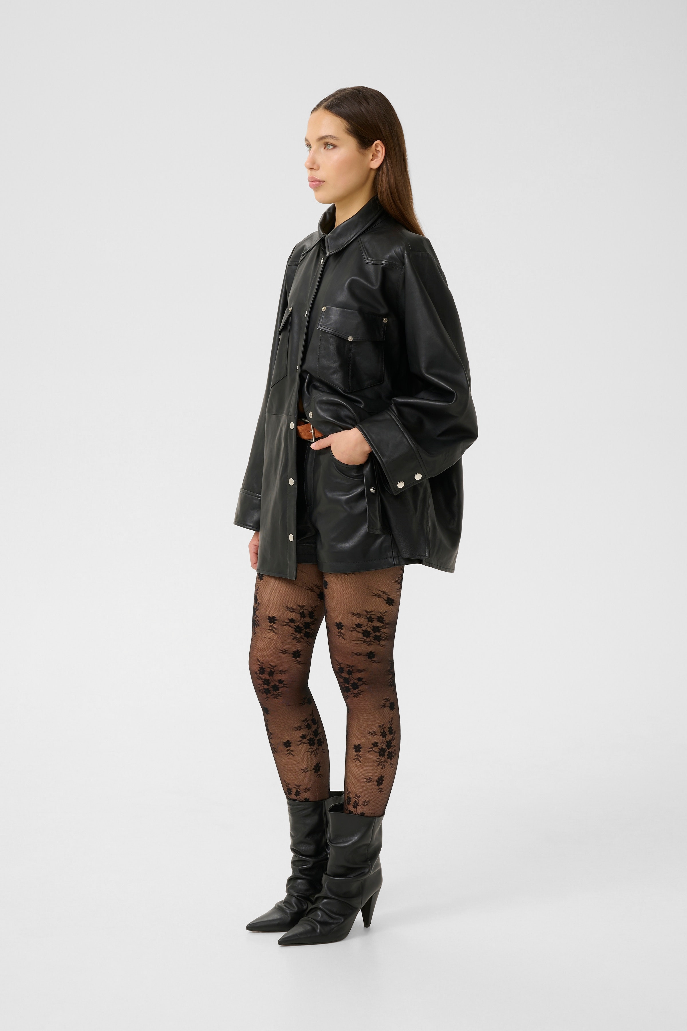 GZmarlie Lederhemd LOOKBOOK FRONT 10910553-100017