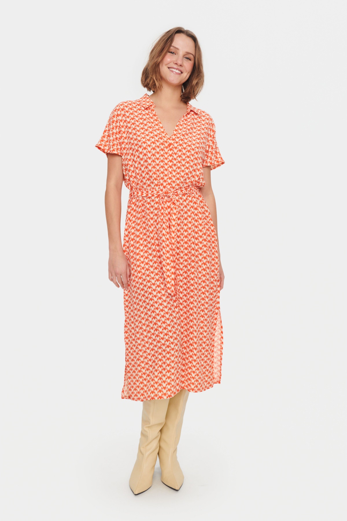 セシリーバンセン TILDE DRESS 12 Cecilie Bahnsen Tilde Dress in Sorbet Pink | FWRD